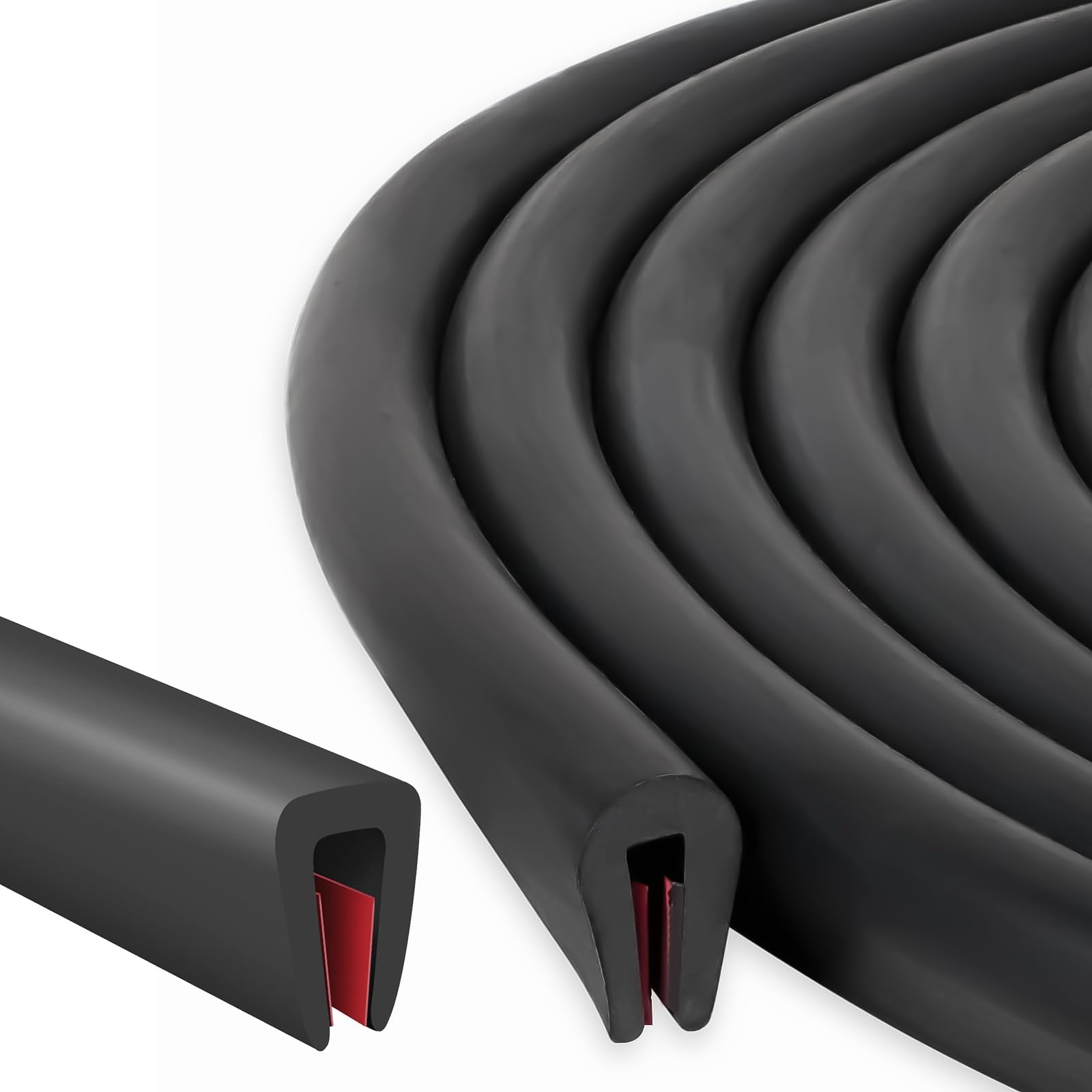 🔥 6M Gummidichtung Selbstklebend - Fassungsprofil Kantenschutzprofil aus EPDM Gummi Angebot bei HelloDeals
