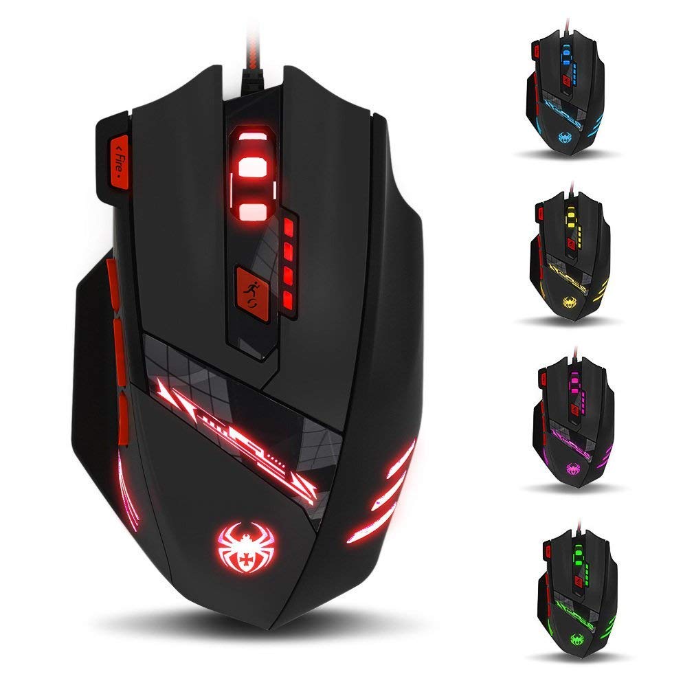 🎮 Zelotes T90 Gaming Maus 9200 DPI | USB Gaming Maus 🖱️ Angebot bei HelloDeals