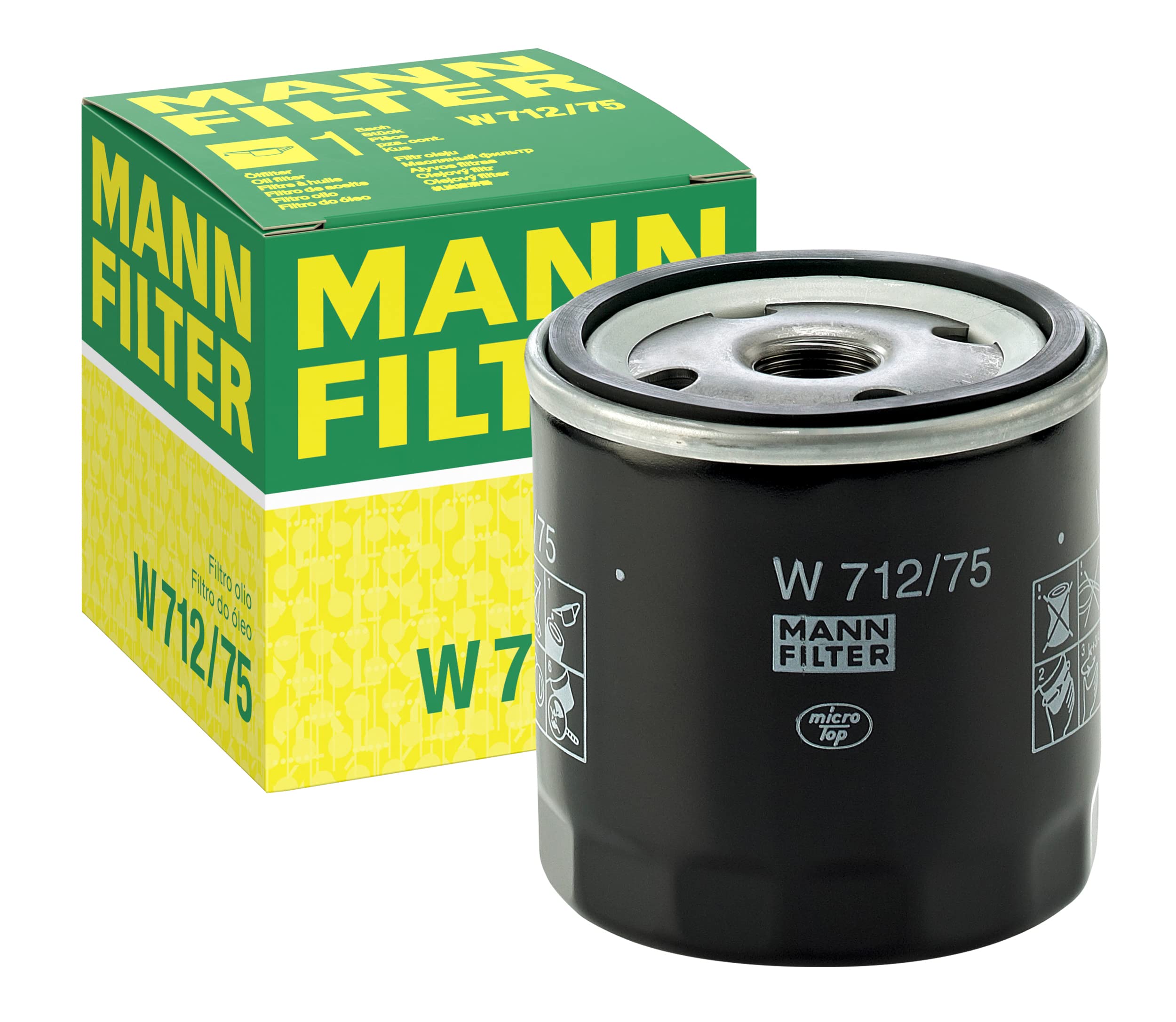 🔥 Super Deal! MANN-FILTER W 712/75 Ölfilter für Pkw + Transporter - 1 Packung Angebot bei HelloDeals
