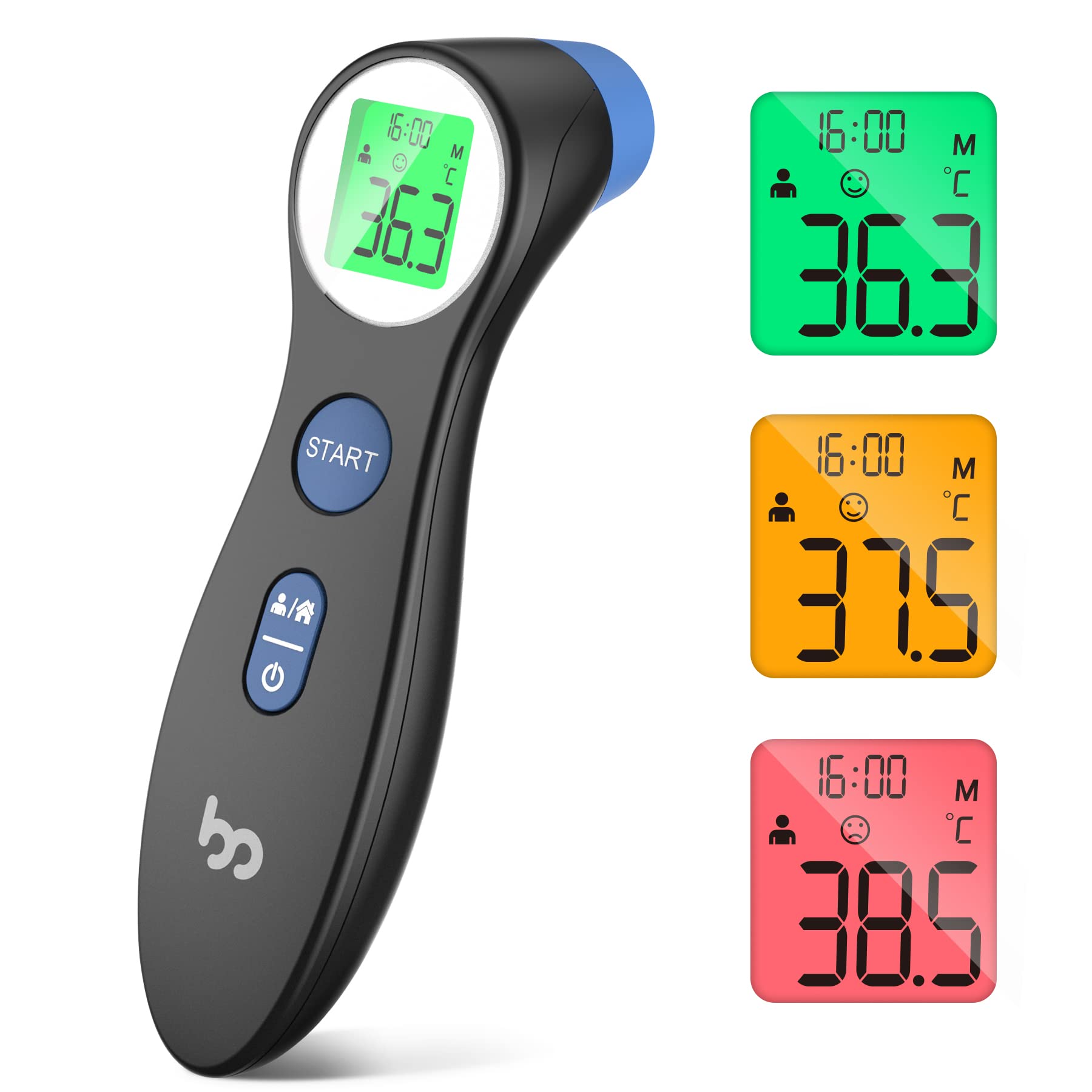 🌡️👶👦👩 Fieberthermometer für Babys, Kinder und Erwachsene - Kontaktloses Stirnthermometer mit Infrarot-Technologie Angebot bei HelloDeals