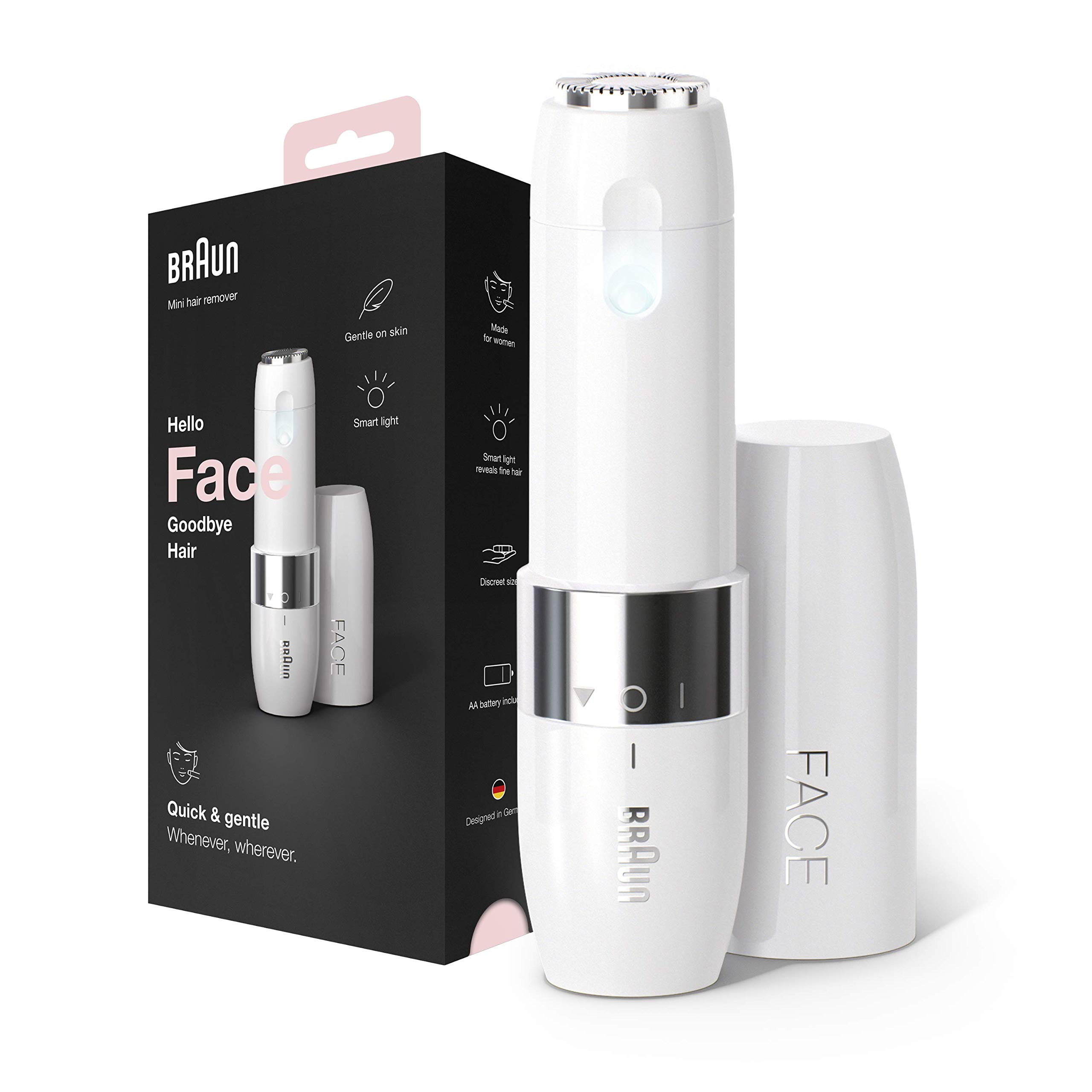 Braun Face Mini-Haarentferner für Damen 🌸 Elektrischer Gesichtshaarentferner mit Smartlight Angebot bei HelloDeals
