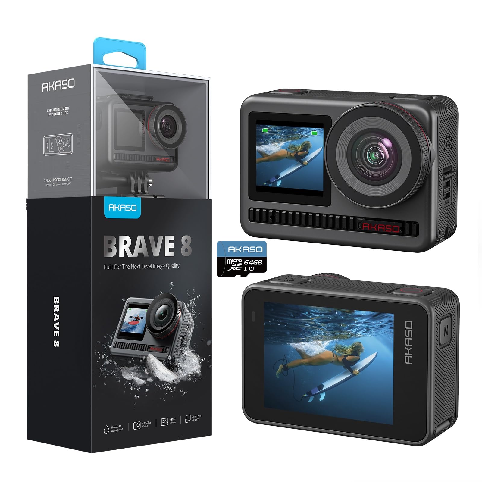 AKASO Action Cam 4K60FPS 48MP WiFi Unterwasserkamera 🌊📷 Angebot bei HelloDeals