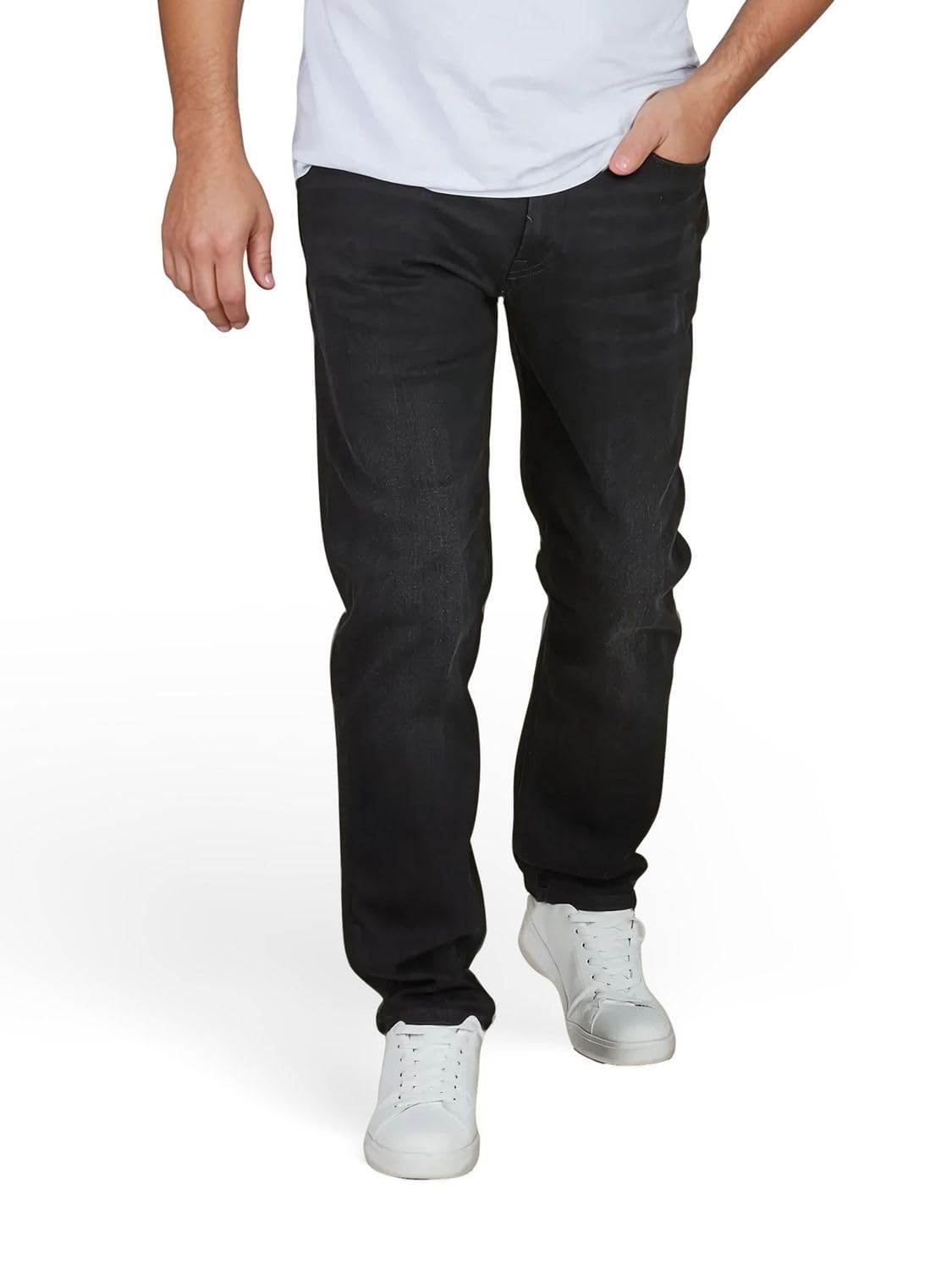👖 JACK & JONES Jeans Herren Stretch lang Straight Fit JJICLARK Jeanshose Hose Denim Blau Schwarz 30 31 32 33 34 36 38 34W / 32L Black (Cb 137) - Deal des Tages! 🌟 Angebot bei HelloDeals