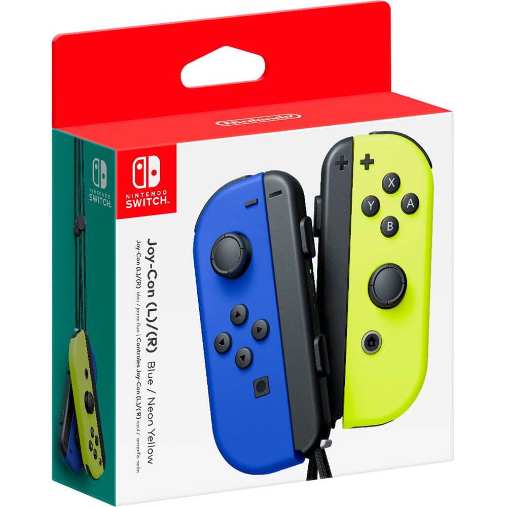 🎮 Nintendo Joy-Con 2er-Set Blau/Neon-Gelb 🎮 Angebot bei HelloDeals