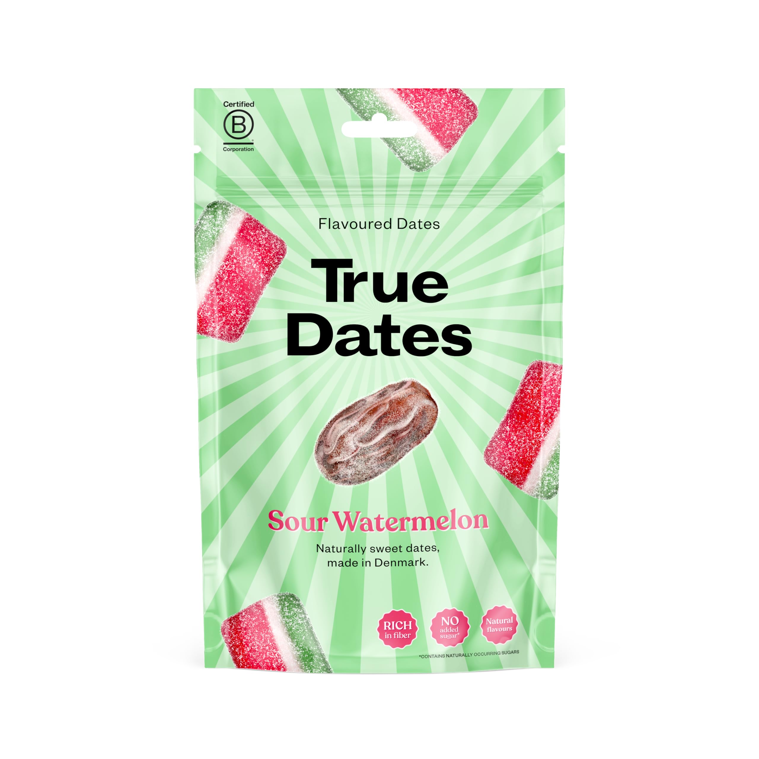 True Dates - Sour Watermelon | Natürlich aromatisierte Datteln | Saurer Wassermelonen-Geschmack | 100 g 🍉🌿 Angebot bei HelloDeals