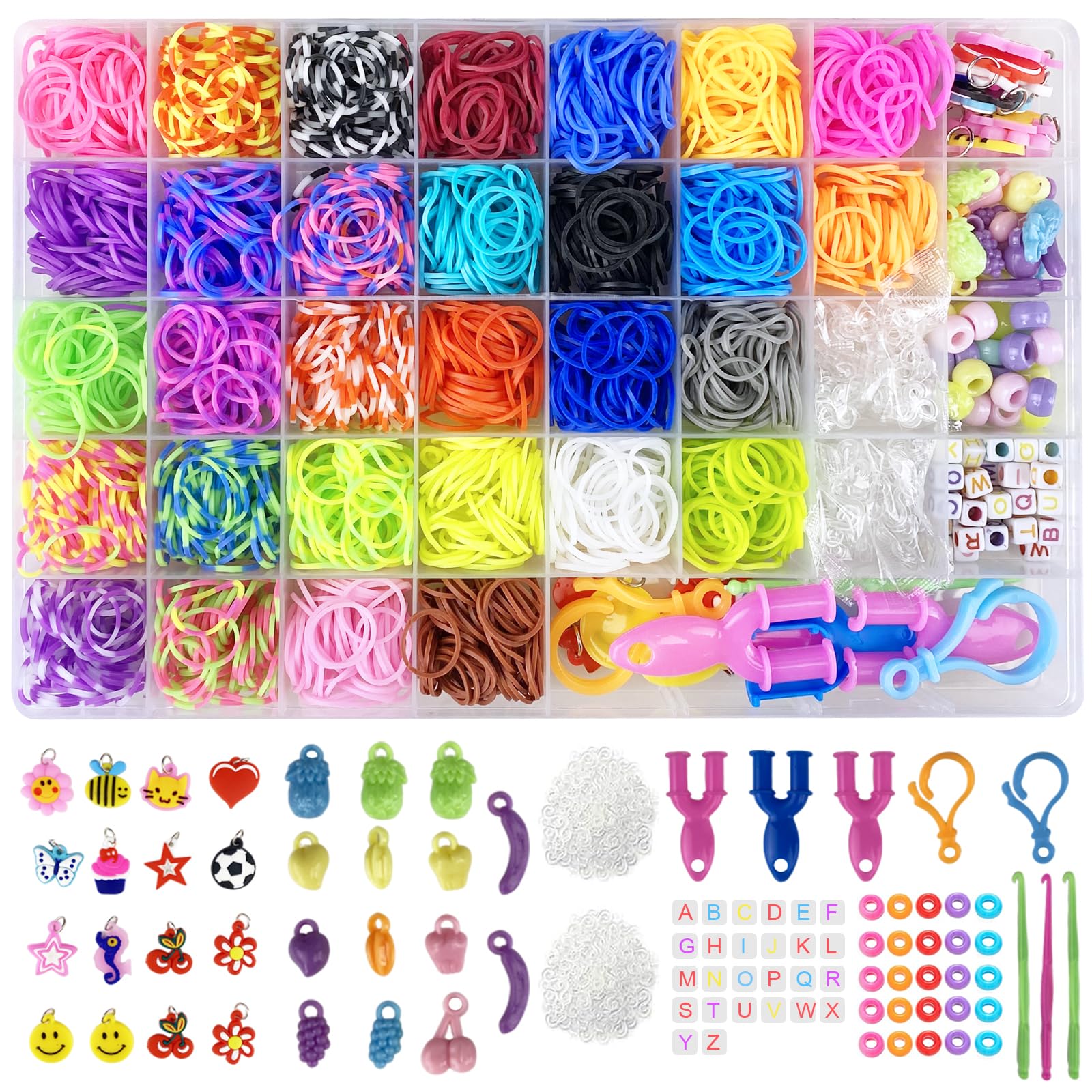 2700+ Loom Bänder Kit Jsdoin 30 Farben 🌈🎨 Beste Halloween Deal! Angebot bei HelloDeals