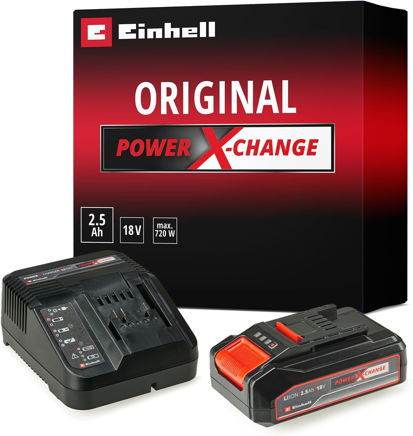 🔋🔌 Original Einhell Starter Kit 2,5 Ah Akku und Ladegerät Power X-Change (Li-Ion, 18 V, 50 min Ladezeit) Angebot bei HelloDeals