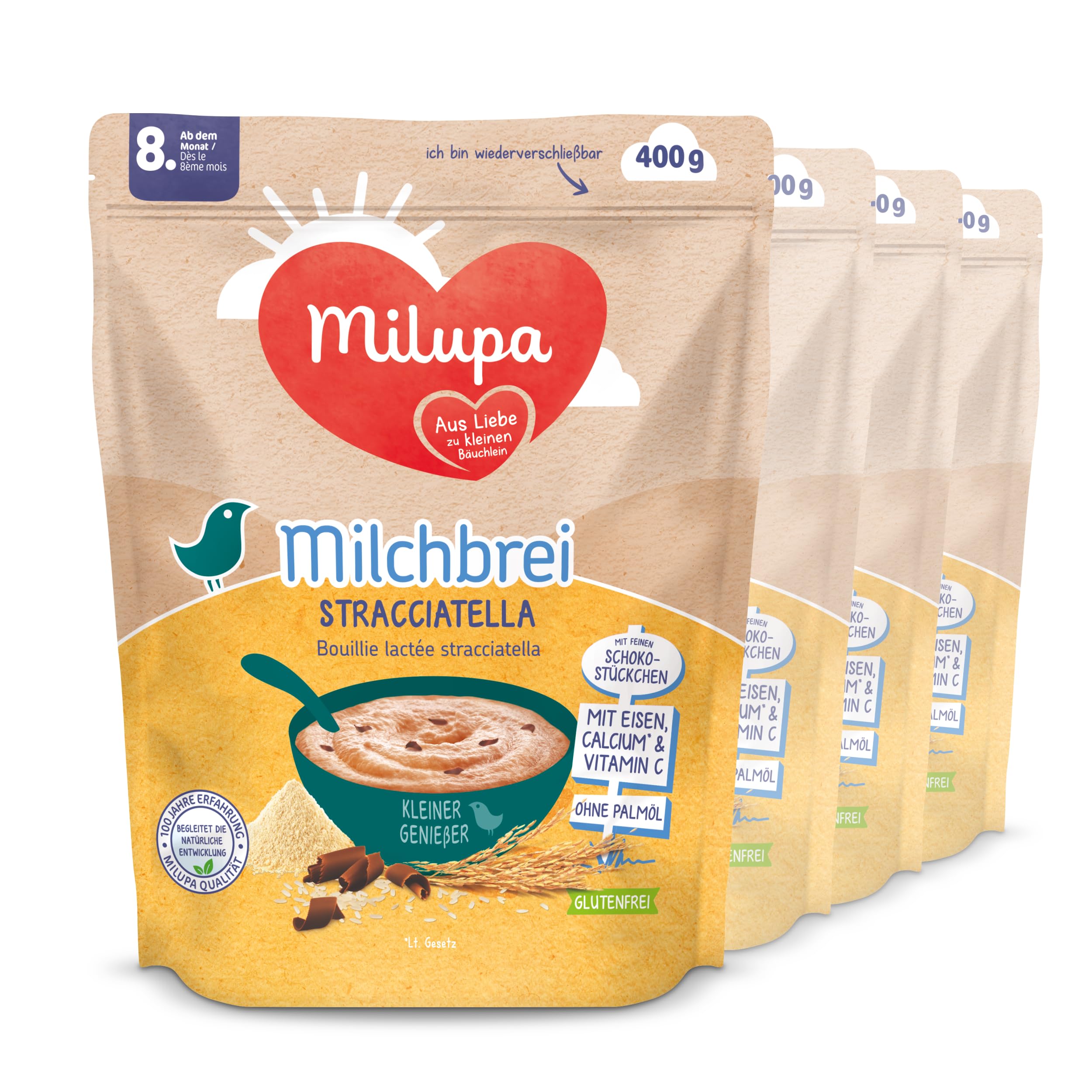 Milupa Milchbrei Stracciatella - Glutenfreier Babybrei ohne Palmöl 😋🍼 Angebot bei HelloDeals