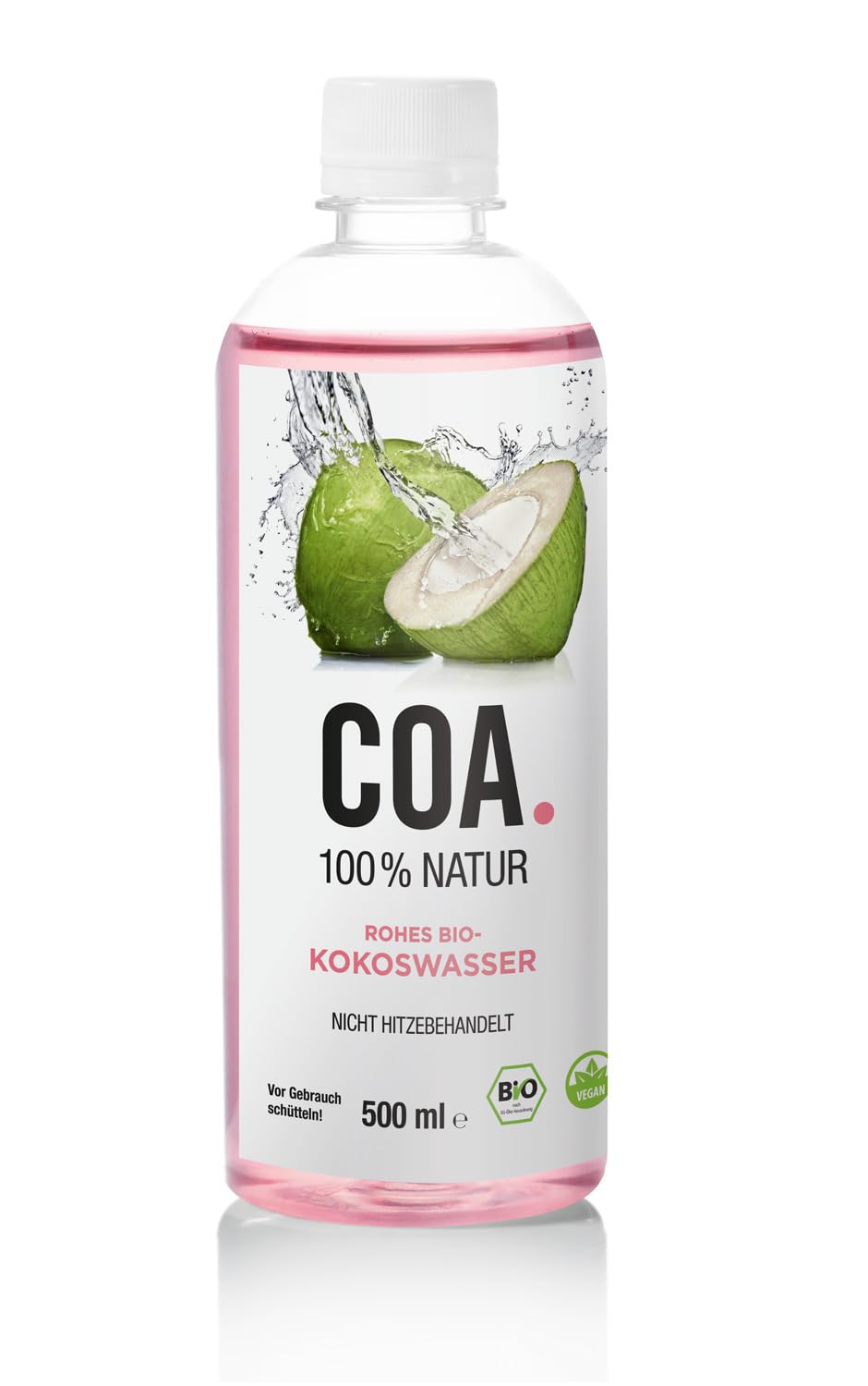 COA. Rohes Bio-Kokoswasser (12x500ml) inkl. Einwegpfand 🌴🌊 Angebot bei HelloDeals