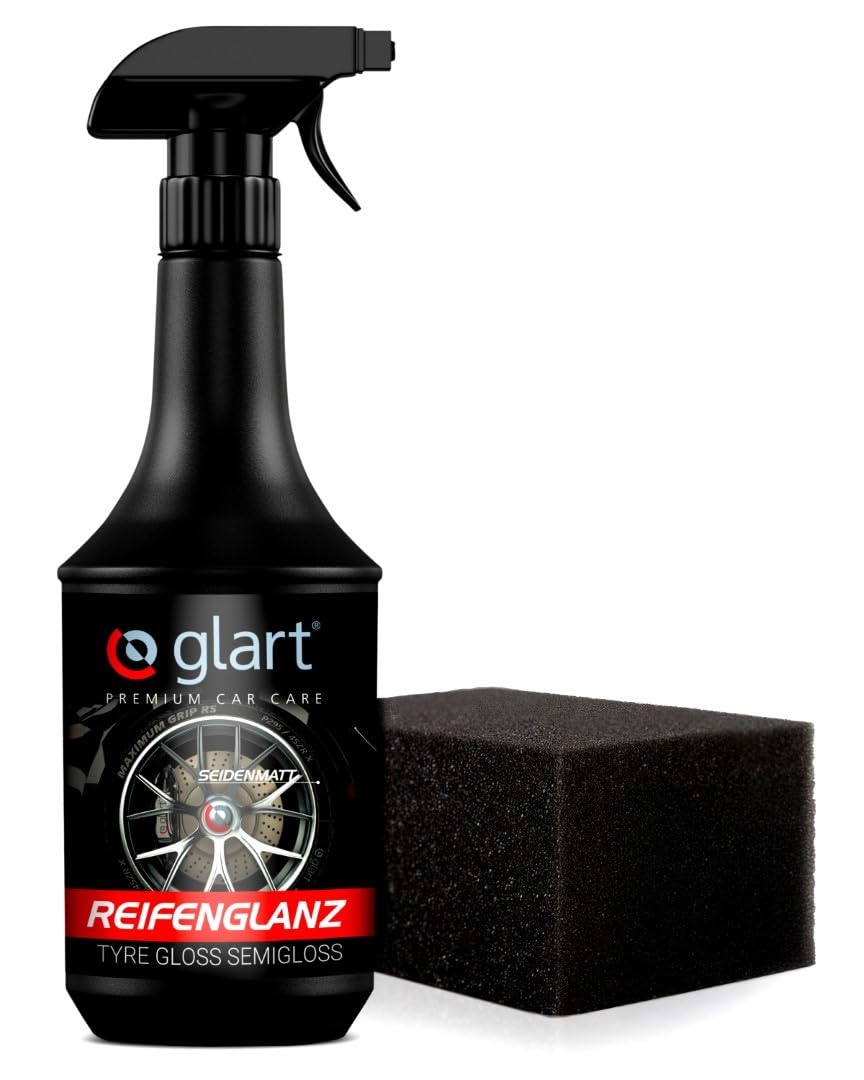 🚗 Glart Reifenglanz Reifenglanzspray - Tire Shine, Reifen Schwarz - 1000ml Reifenpflege Auto 🚗 Angebot bei HelloDeals