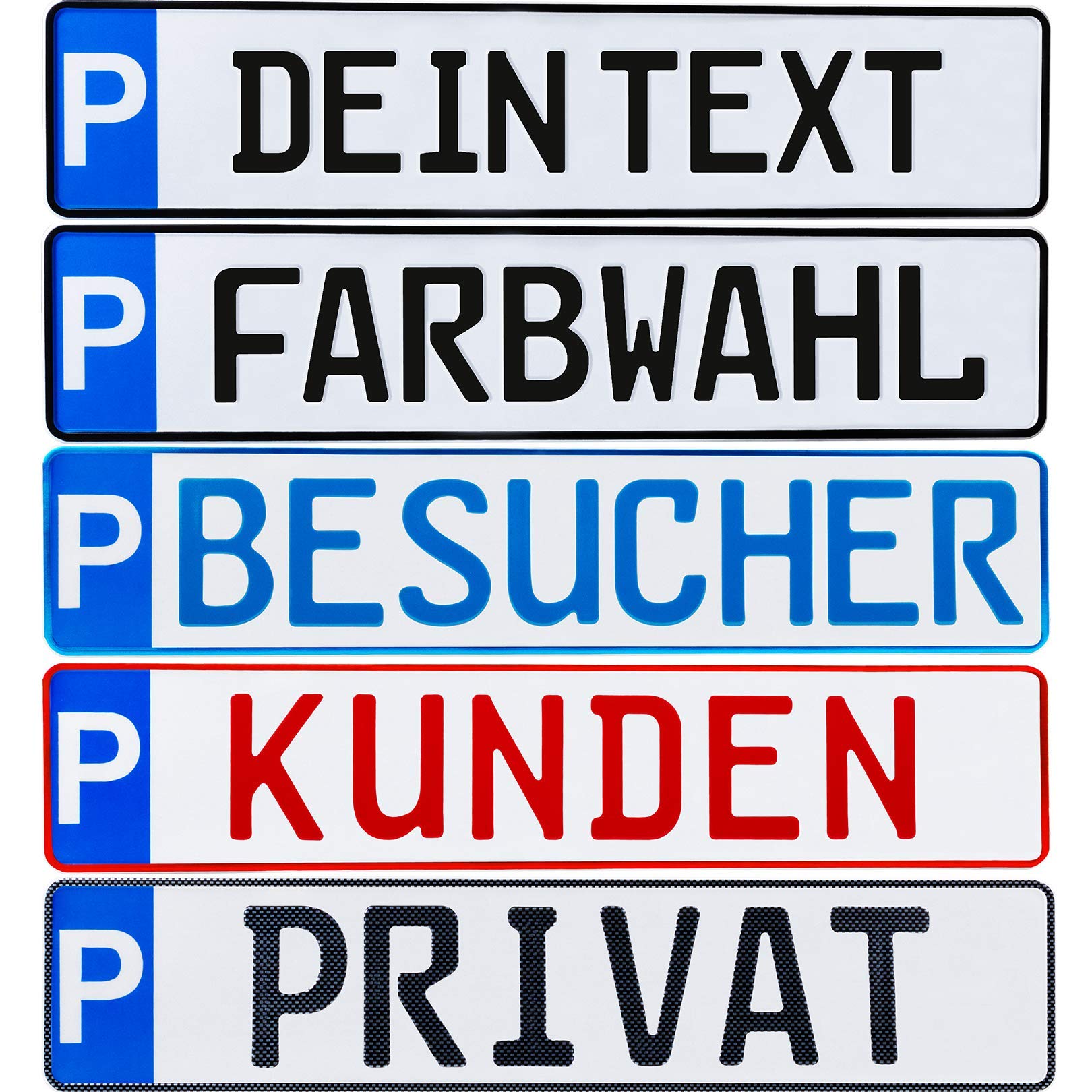 🅿️ Parkplatz Kennzeichen | Individuell gestaltetes Parkplatzschild Angebot bei HelloDeals
