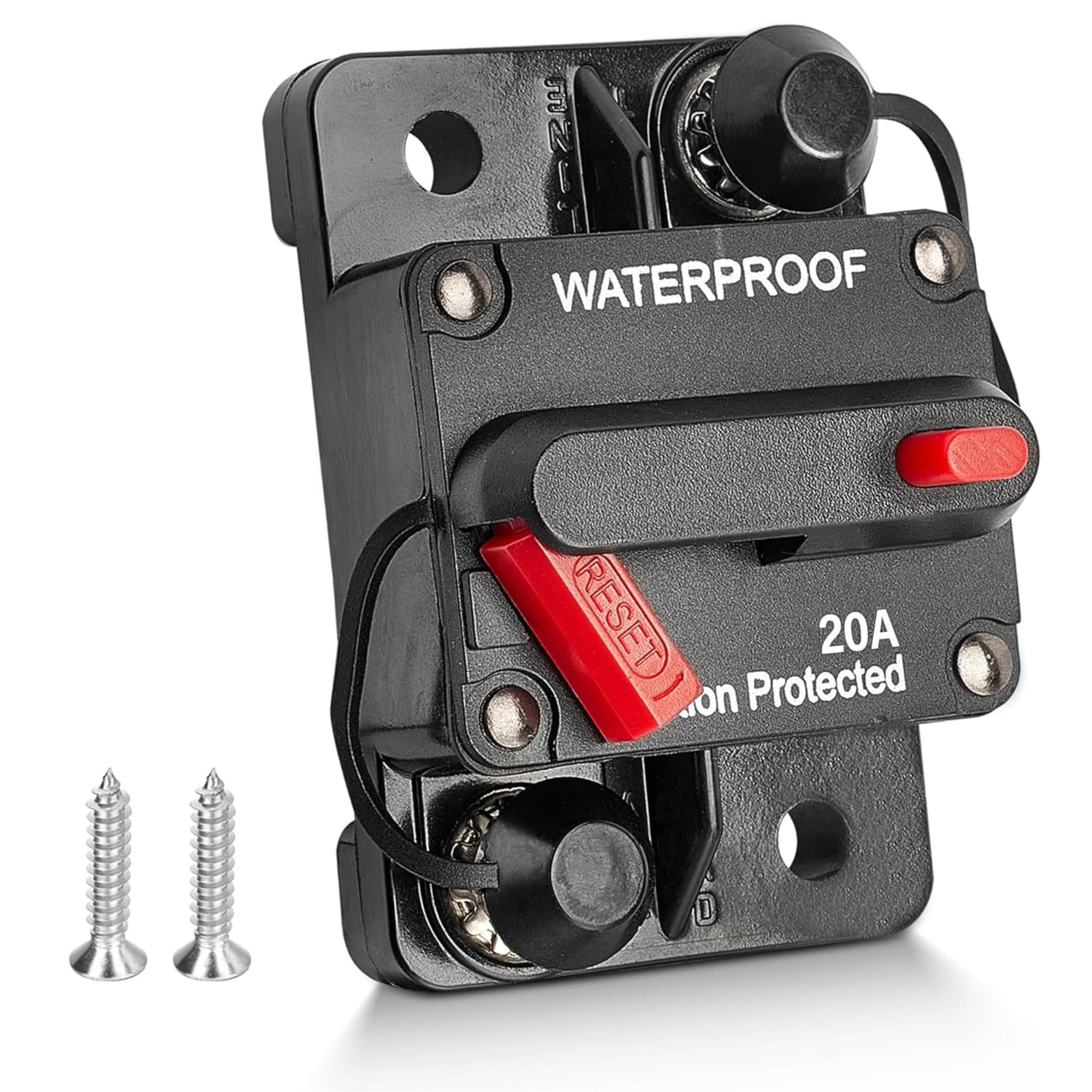 🔴🐺 RED WOLF 20A Schutzschalter mit Manuellen Reset - Auto Leistungsschalter für Kfz, Boot, Wohnmobil, LKW 🚗🔋 Angebot bei HelloDeals