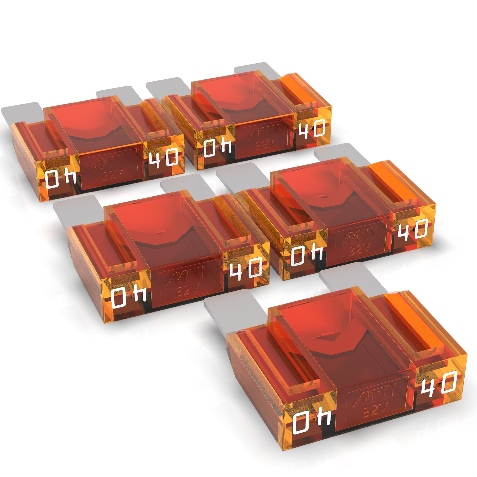 AUPROTEC Maxi Flachstecksicherung 20A - 80A 🔒🔥 Stecksicherung Schmelzsicherung Auswahl: 40A Ampere orange, 5 Stück Angebot bei HelloDeals