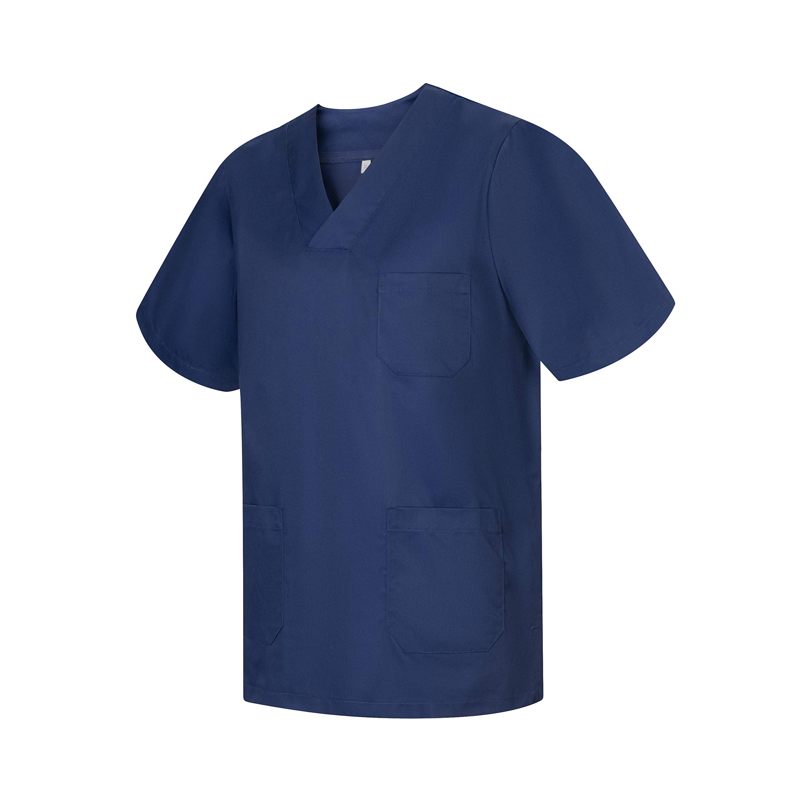 👩‍⚕️ MISEMIYA Unisex Medical Scrubs Top L Marineblau - Spezialangebot! Angebot bei HelloDeals