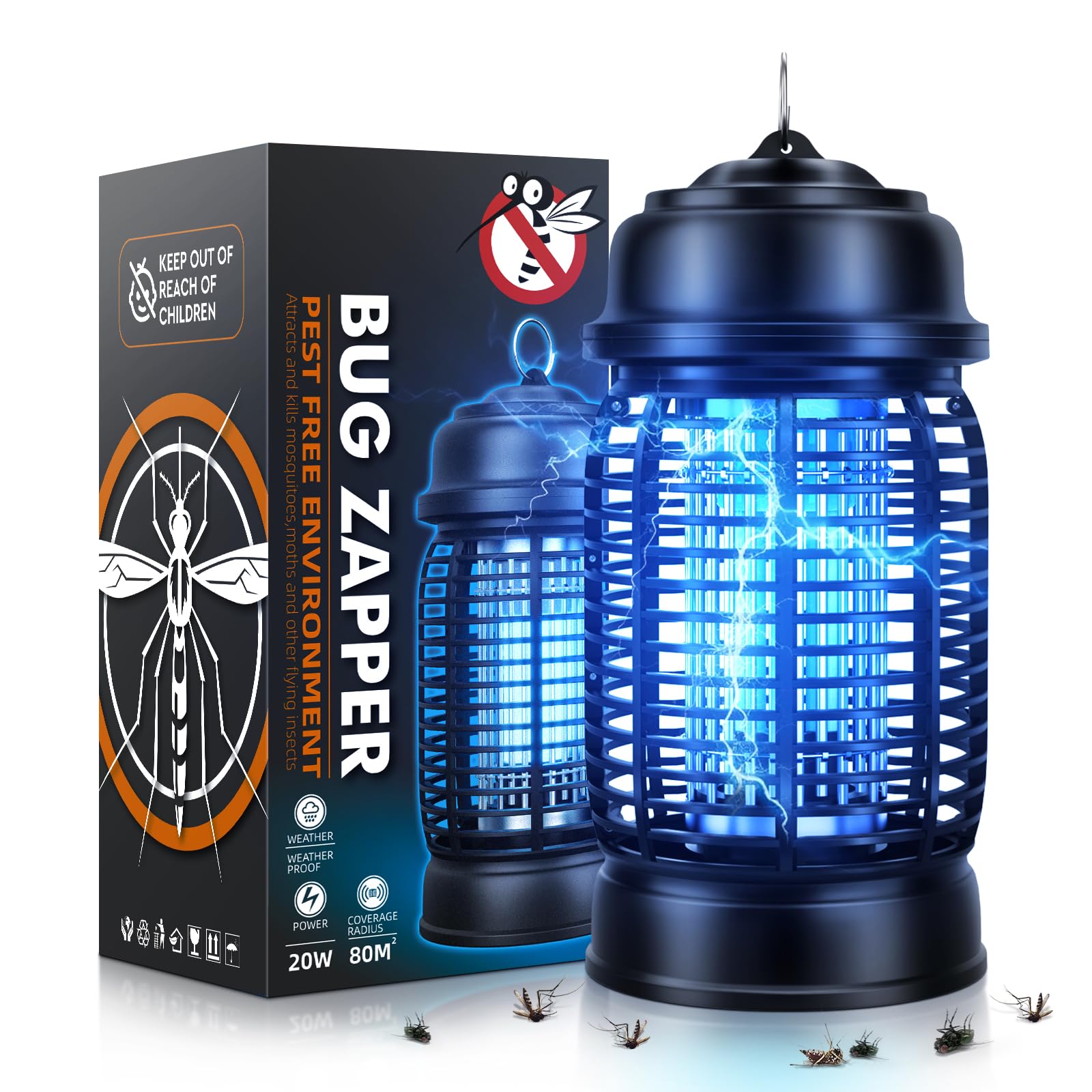 Quilted Northern Insektenvernichter Elektrisch, 20 W UV Insektenfalle 🦟🌿 Angebot bei HelloDeals