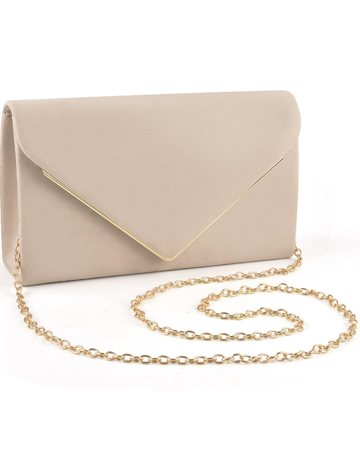 ERKOON Clutch Für Hochzeit 🌸 | Damen Abendtasche mit Magnetverschluss und abnehmbarer Kette Angebot bei HelloDeals
