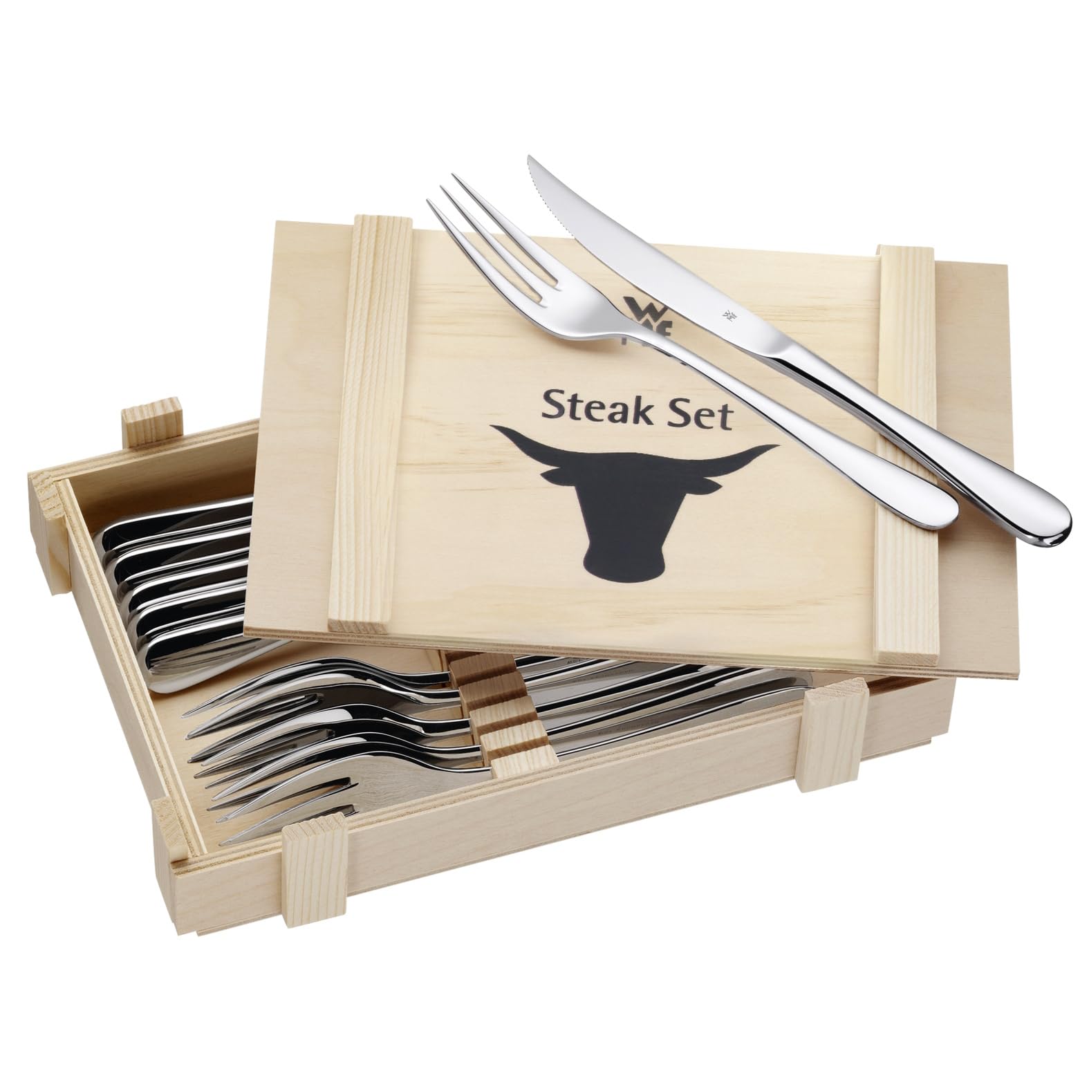 🔪🍖 WMF Steakbesteck 12-teilig Set für 6 Personen 🍽️ Angebot bei HelloDeals