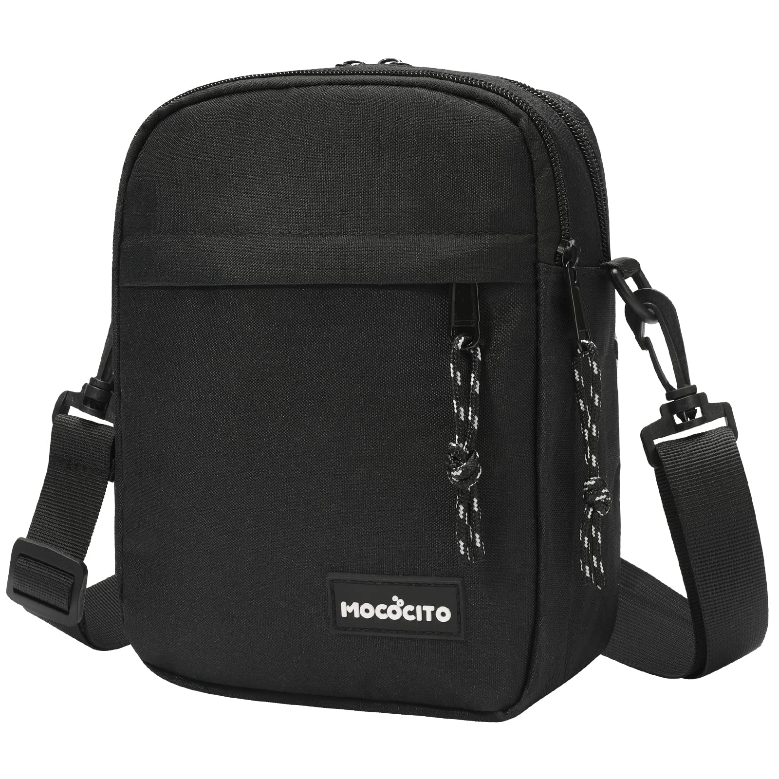 MOCOCITO Umhängetasche für Herren 🎒 Nylon Messenger Bag - Groß-schwarz Angebot bei HelloDeals