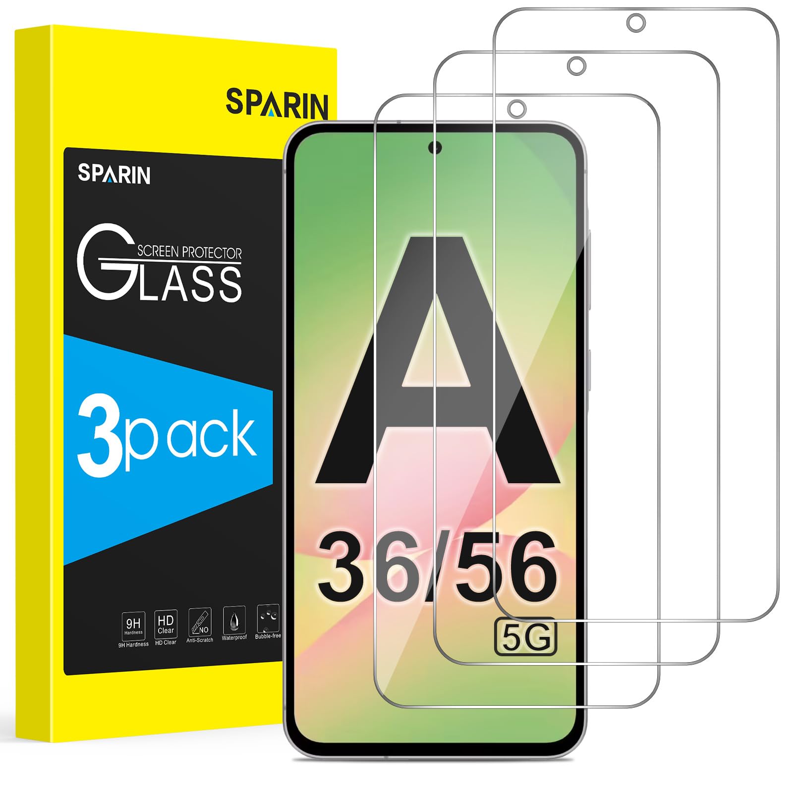 🌟 SPARIN 3 Stück Panzer Schutz Glas für Samsung Galaxy A36/A56 5G 📱 Angebot bei HelloDeals