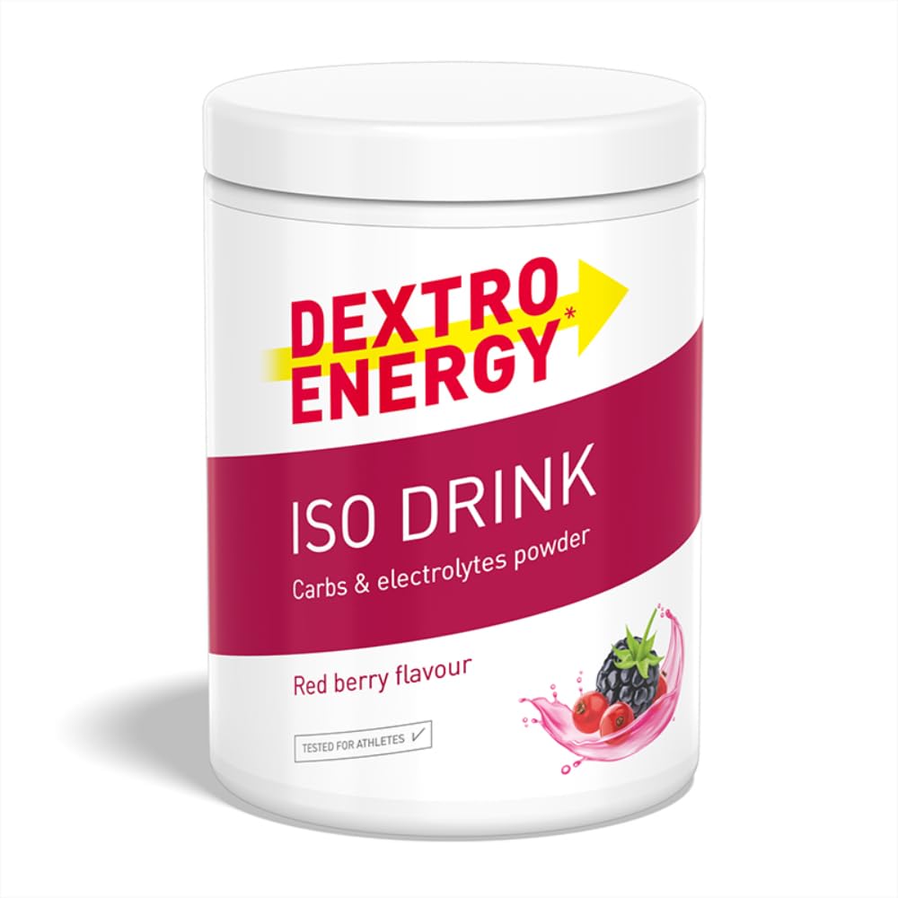 🚴♂️ Dextro Energy Iso Drink Red Berry 440g - Elektrolyte Sport Getränkepulver Angebot bei HelloDeals