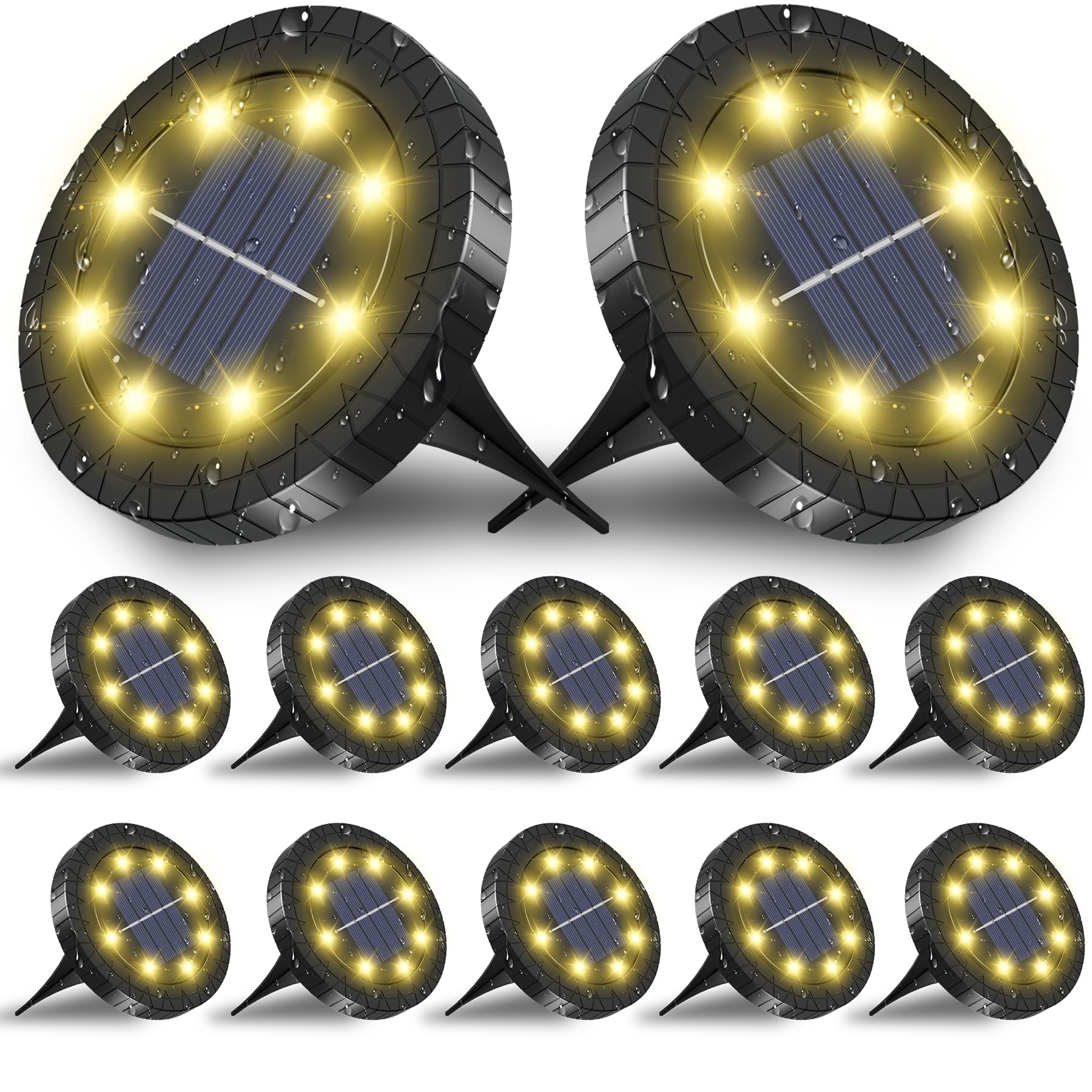 FLOWood Solar Bodenleuchte Aussen 12 Stück 🌞🌿 Angebot bei HelloDeals