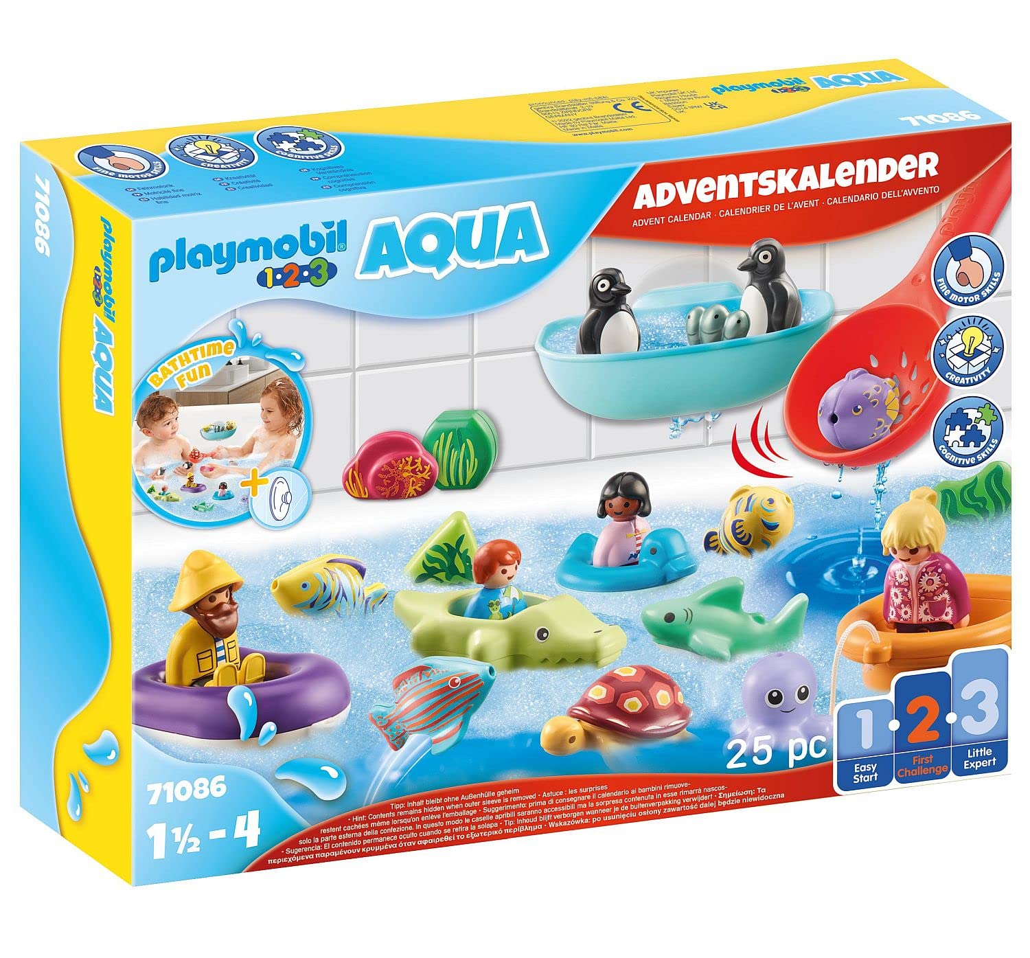 🌊 PLAYMOBIL 1.2.3 Aqua 71086 Adventskalender für Kinder 🚤🦆 Angebot bei HelloDeals