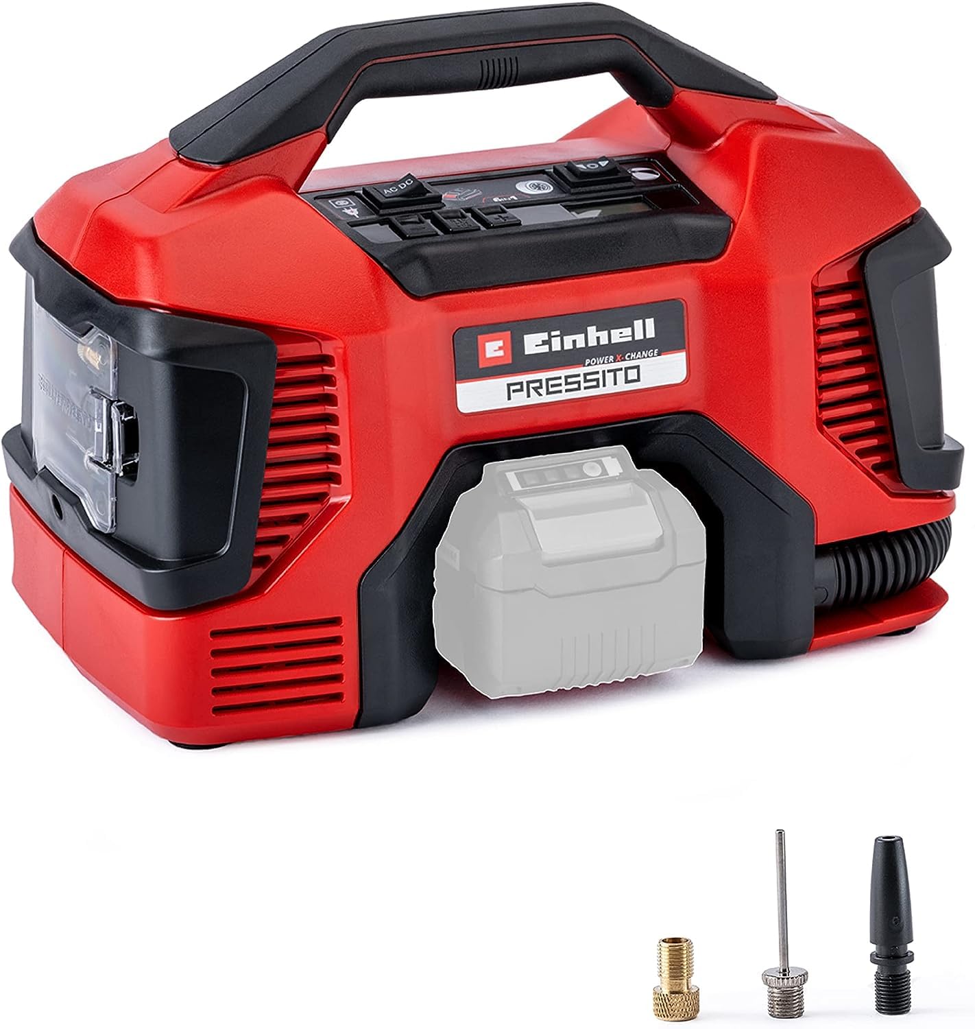 🔵🔋 Einhell Hybrid-Kompressor PRESSITO Power X-Change (18 V) - Angebot! Angebot bei HelloDeals