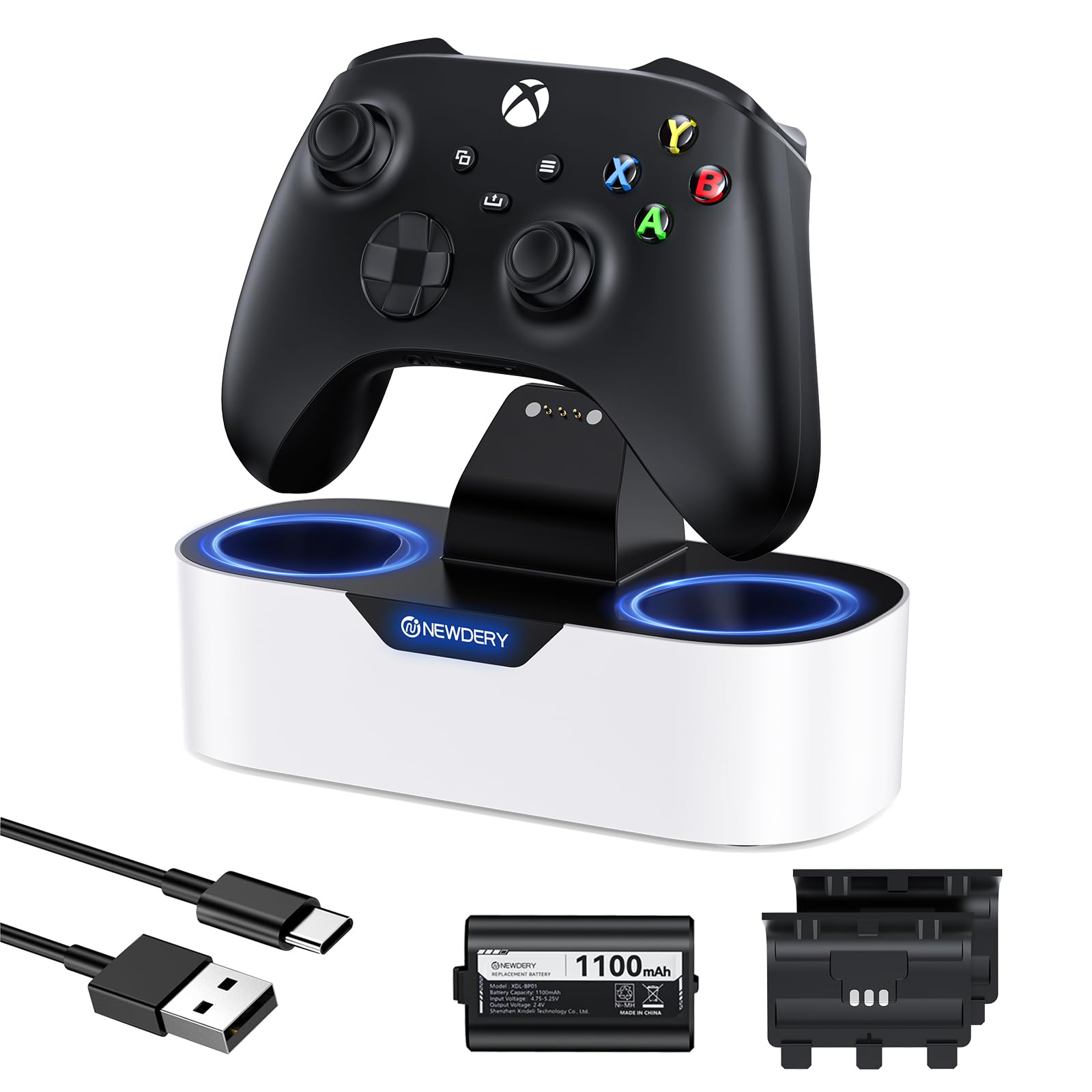 🎮 NEWDERY Solo-Ladestation für Xbox Wireless-Controller | Schnellladestation Angebot bei HelloDeals