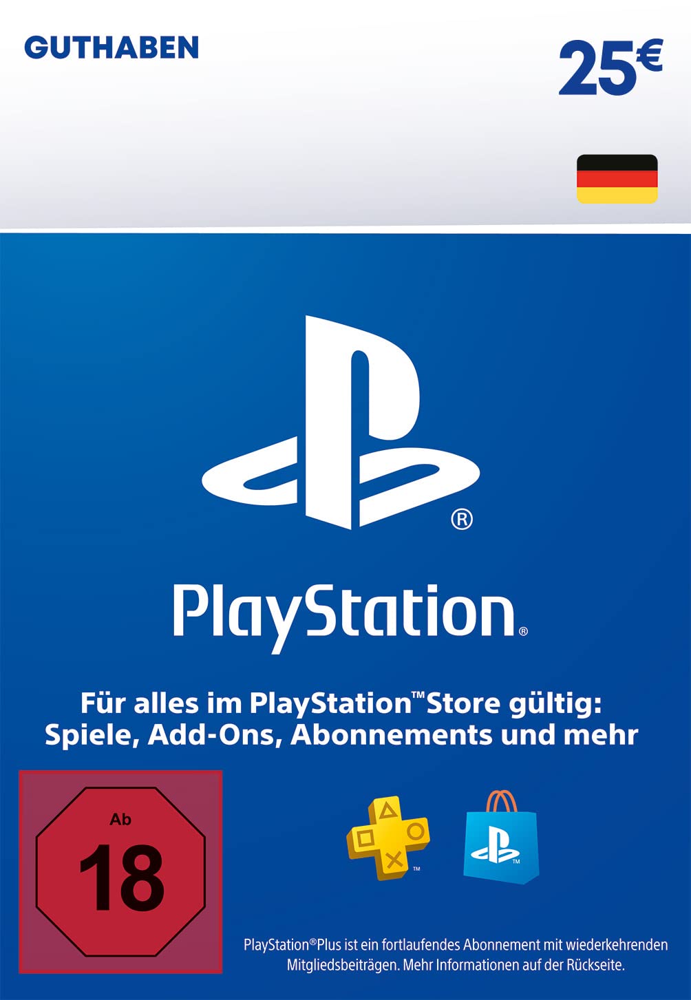 25€ PlayStation Store Guthaben | PSN Deutsches Konto 🎮 [Code per Email] Angebot bei HelloDeals