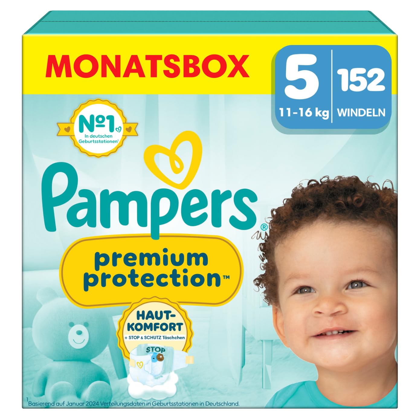 🌟 Mega Deal: Pampers Premium Protection Größe 5, 152 Windeln 🌟 Angebot bei HelloDeals