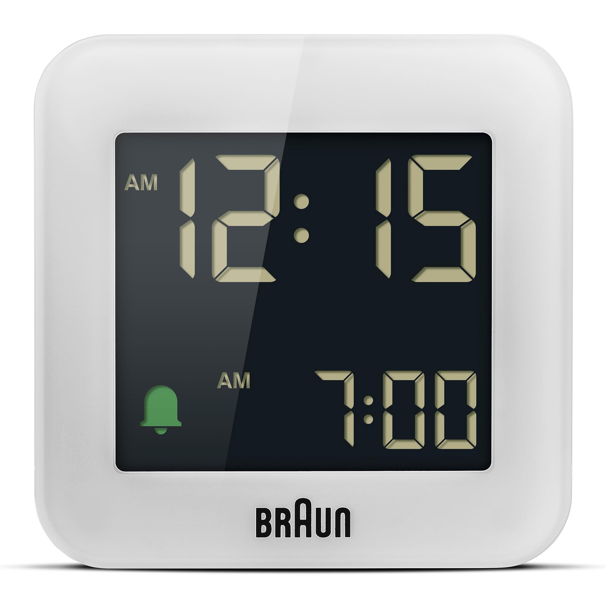 🕰️ Braun Digitaler Reisewecker mit Schlummerfunktion und Crescendo-Alarm in Weiß - Modell BC08W Angebot bei HelloDeals