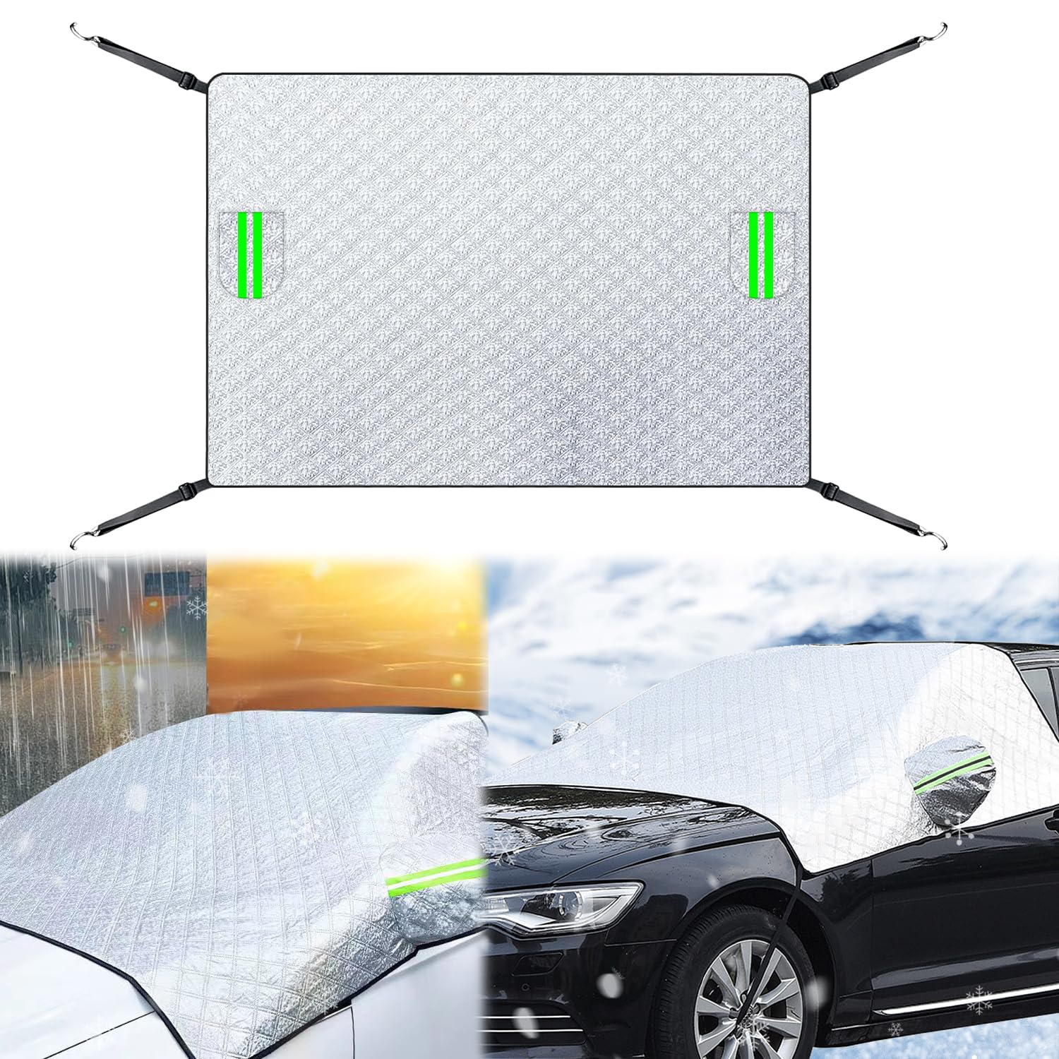 Fosoloni Frontscheibenabdeckung - Auto Windschutzscheibe Winterabdeckung 🚗❄️ Angebot bei HelloDeals