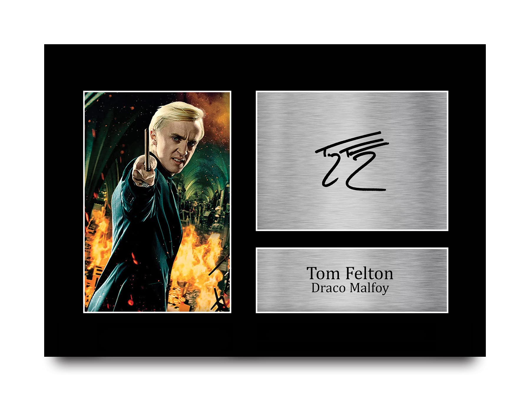 HWC Trading A4 Tom Felton Harry Potter Draco Malfoy Geschenke gedrucktes signiertes Autogramm Bild für Film-Fans (Ungerahmt) Tom Felton 🎬🎁 Angebot bei HelloDeals