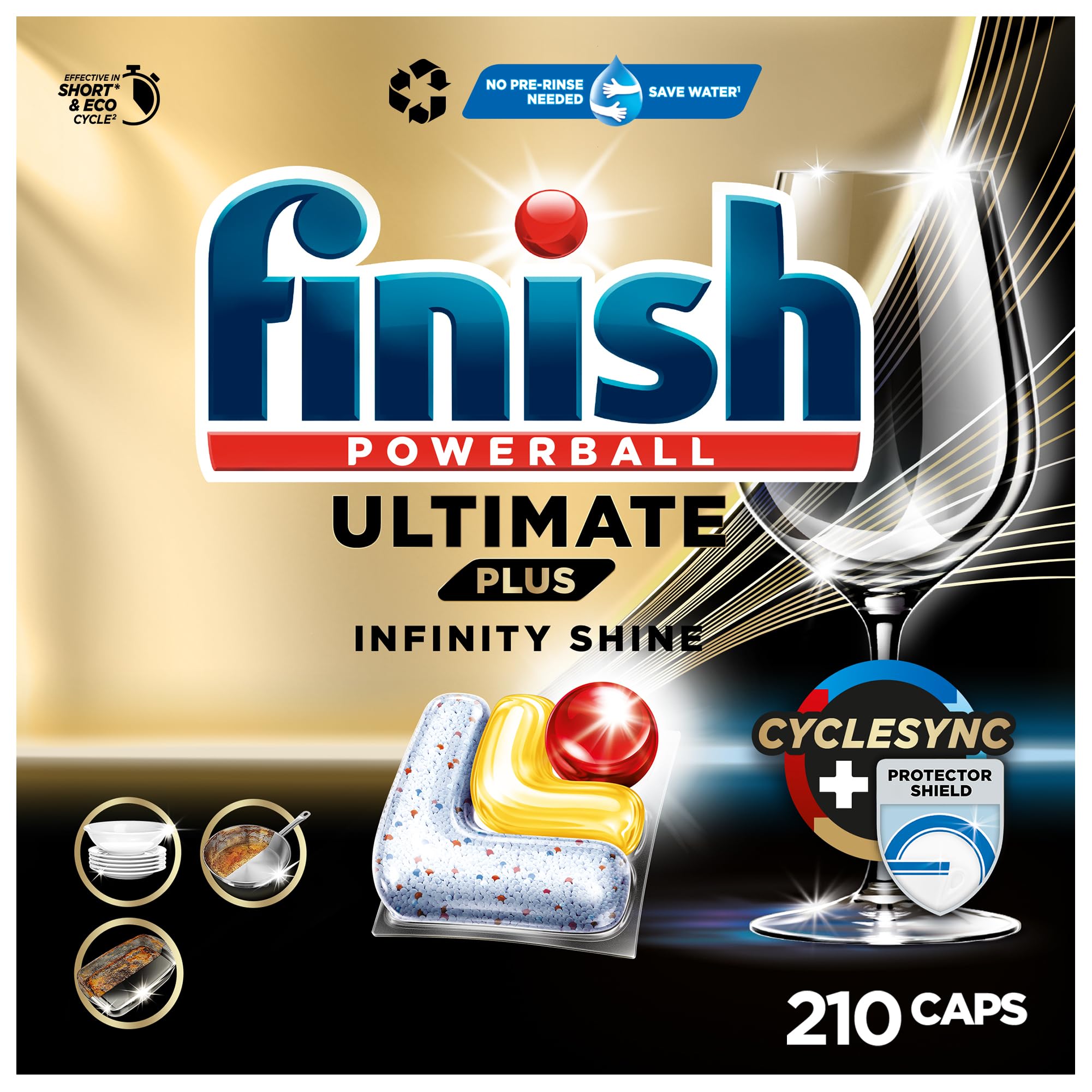 Finish Ultimate Plus Infinity Shine Citrus Spülmaschinentabs 🍋 - 210 Tabs Angebot bei HelloDeals