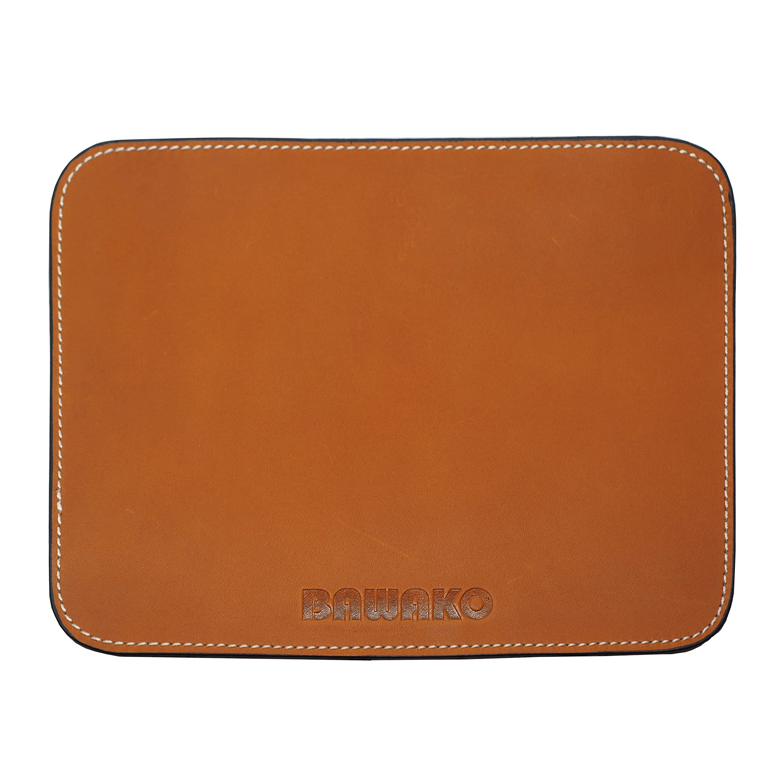 🖱️ BAWAKO Hochwertiges Mauspad aus echtem Leder rutschfeste Mousepad 21×16 cm Angebot bei HelloDeals