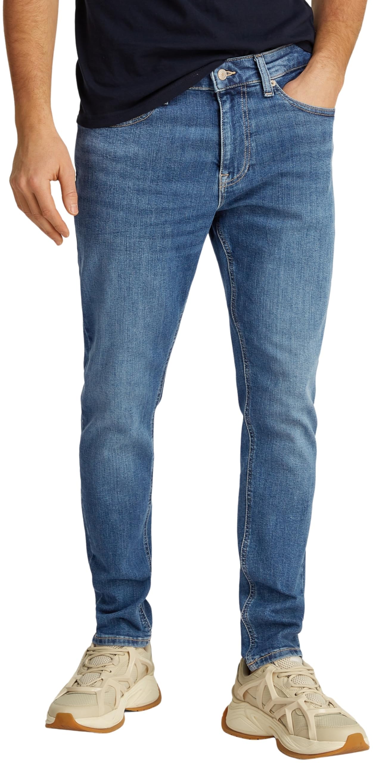 Tommy Jeans Herren Austin Slim Tprd Dh0235 Konisch Zulaufend 34W / 32L Denim (Denim Medium) 🌟👖 Angebot bei HelloDeals