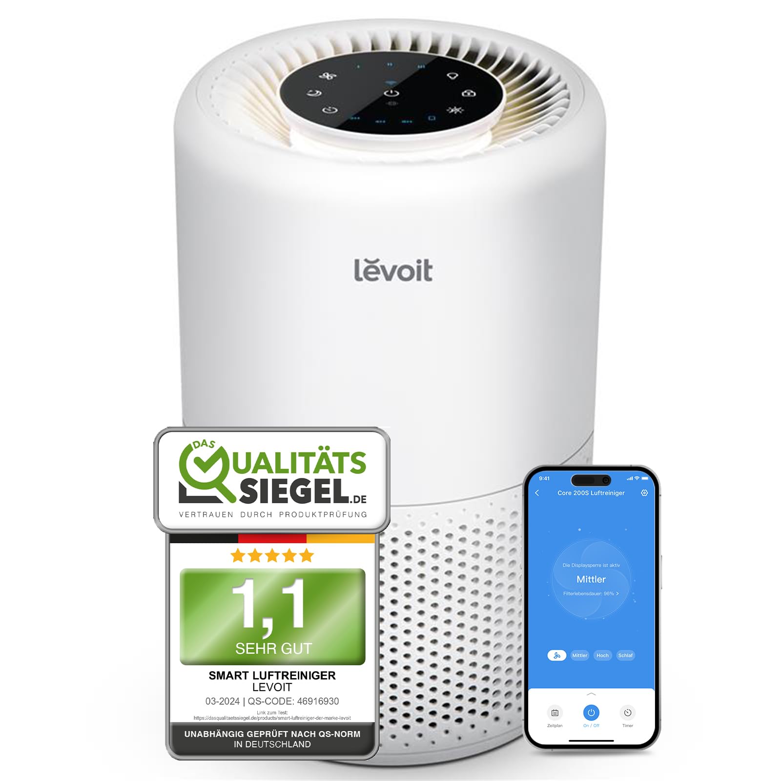 LEVOIT Luftreiniger HEPA Filter 3-in-1 🌬️🏠 Angebot bei HelloDeals
