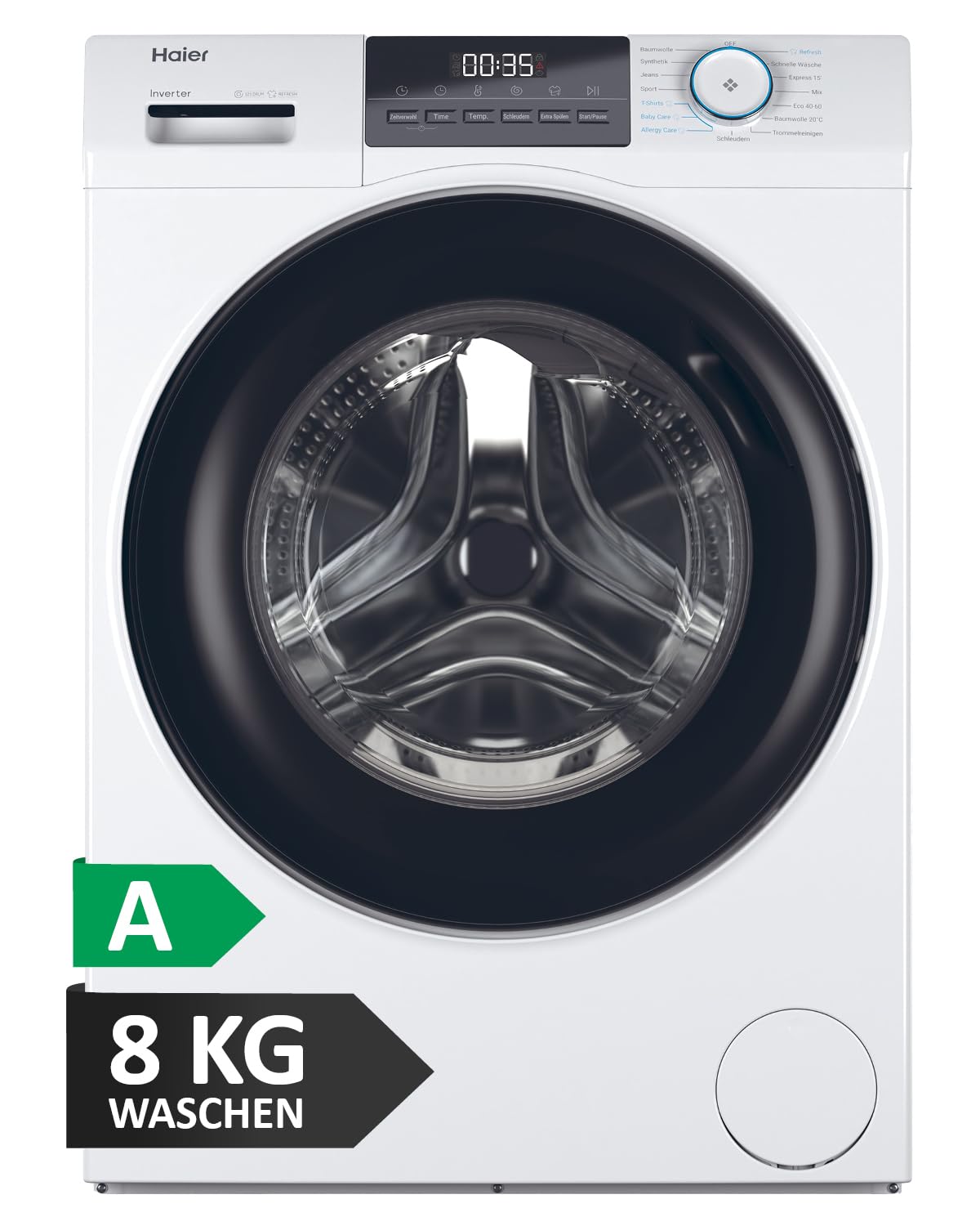 Haier Frontlader Waschmaschine 8kg I I-PRO SERIE 1 HW80-BP14929 🌟 Angebot bei HelloDeals