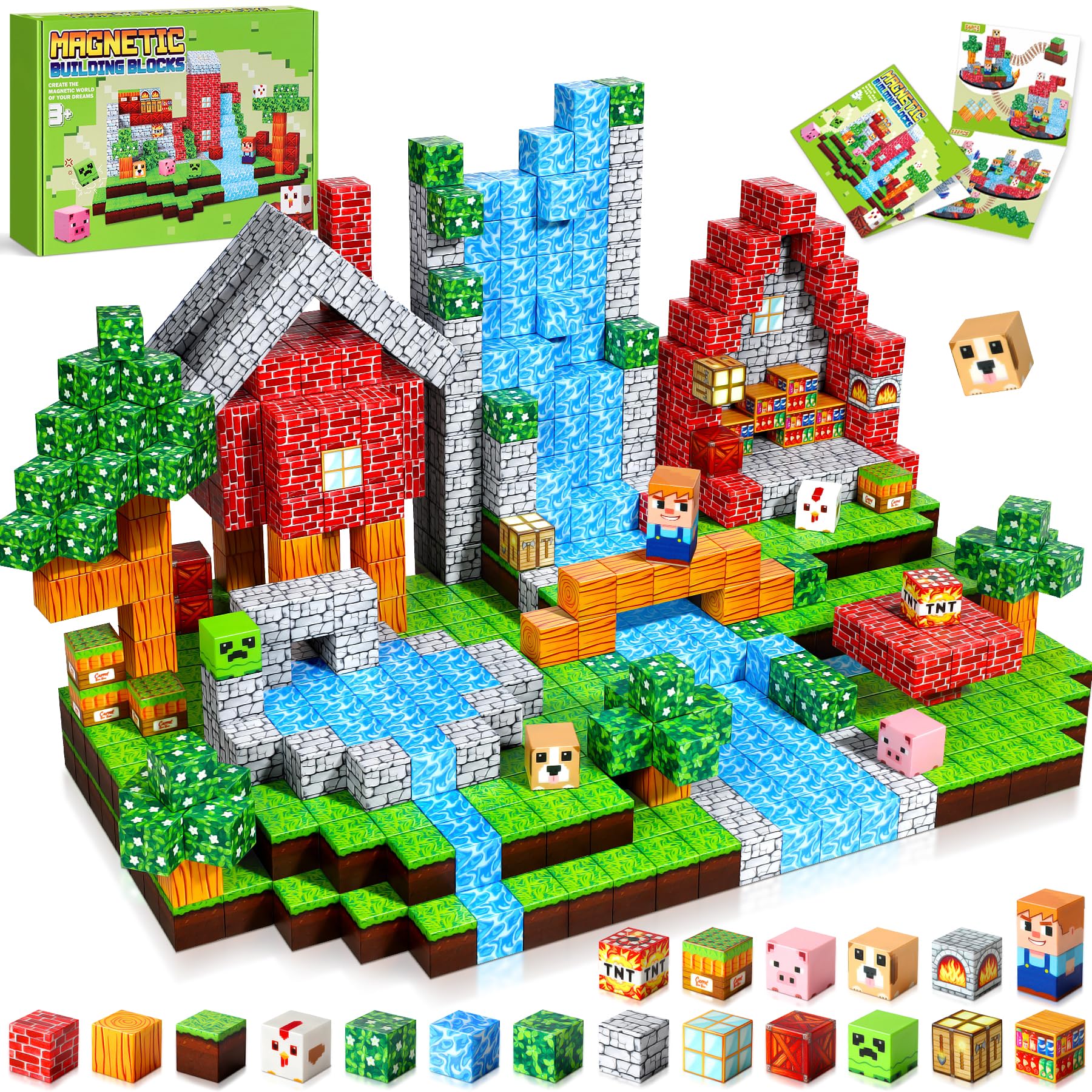 🌟 COOLJOYA Magnetische Bausteine 108 Teile - Magnetbausteine Magnetspielzeug für Kinder Angebot bei HelloDeals