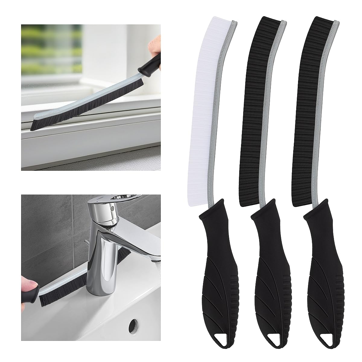 TQRR Hartborsten Eckenreinigungsbürste 🧹 Multifunktionale Fugenbürste 🚿 Reinigungswerkzeuge Angebot bei HelloDeals