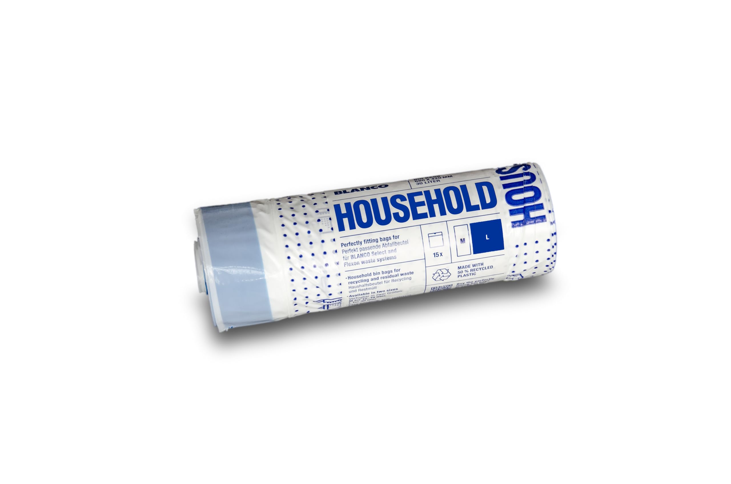 🌿🗑️ BLANCO Haushaltsmüllbeutel L (30 Liter) | 50% recycelter Kunststoff 🌿🗑️ Angebot bei HelloDeals