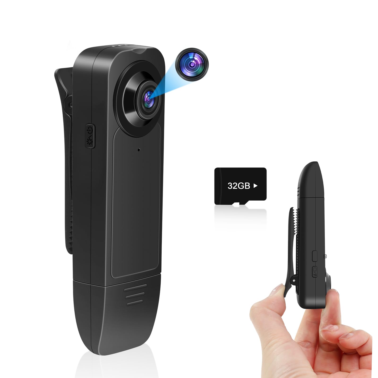 🔥 Angebot: Pudet Luo Bodycam HD 1080P Mini Kamera mit 32GB Speicherkarte 🔥 Angebot bei HelloDeals