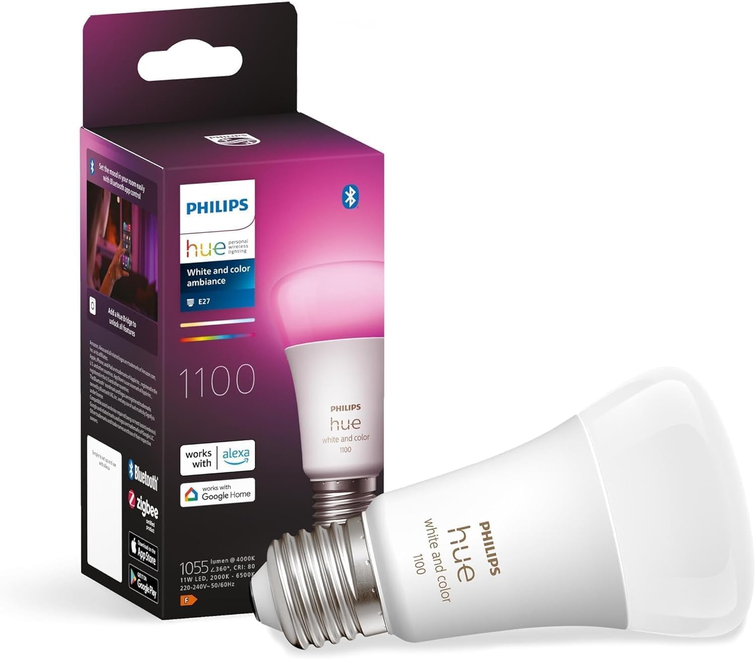 Philips Hue White & Color Ambiance E27 LED Lampe 🌈🏠 Angebot bei HelloDeals
