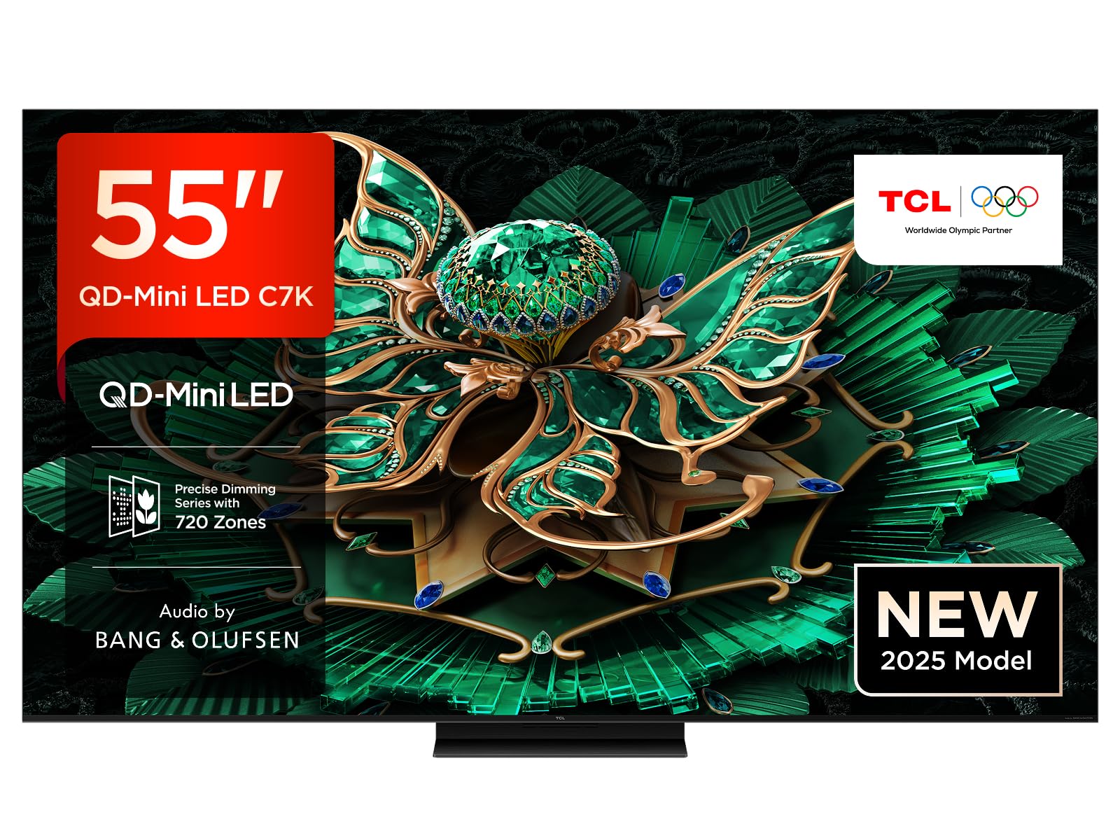 đș TCL 55C7K QD-Mini LED Fernseher, 55 Zoll, 4K HDR Premium, Dolby Vision IQ & Atmos, Bang & Olufsen Sound, Smart TV Angebot bei HelloDeals