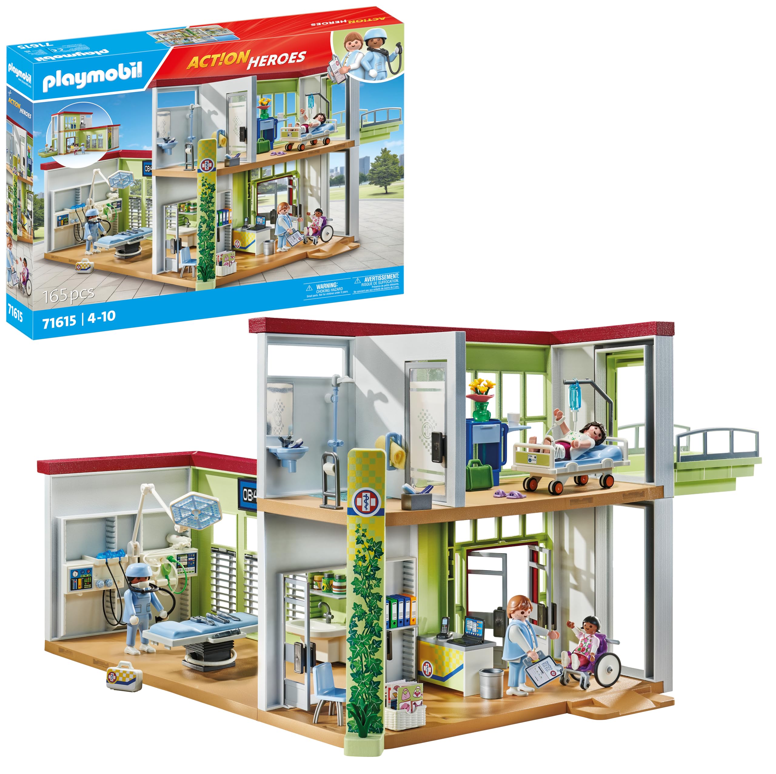 PLAYMOBIL Action Heroes 71615 Modernes Krankenhaus 🏥 Angebot bei HelloDeals