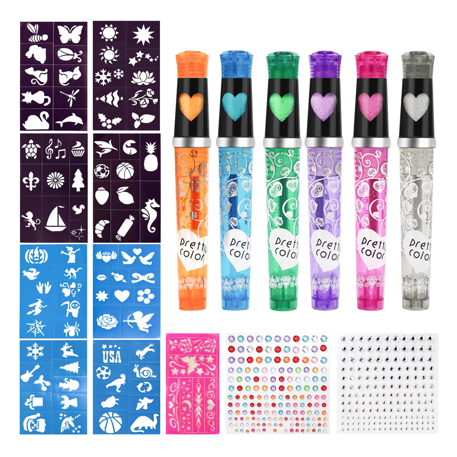 Glitzer Tattoo Stifte Set für Kinder 🌟🎨 Angebot bei HelloDeals
