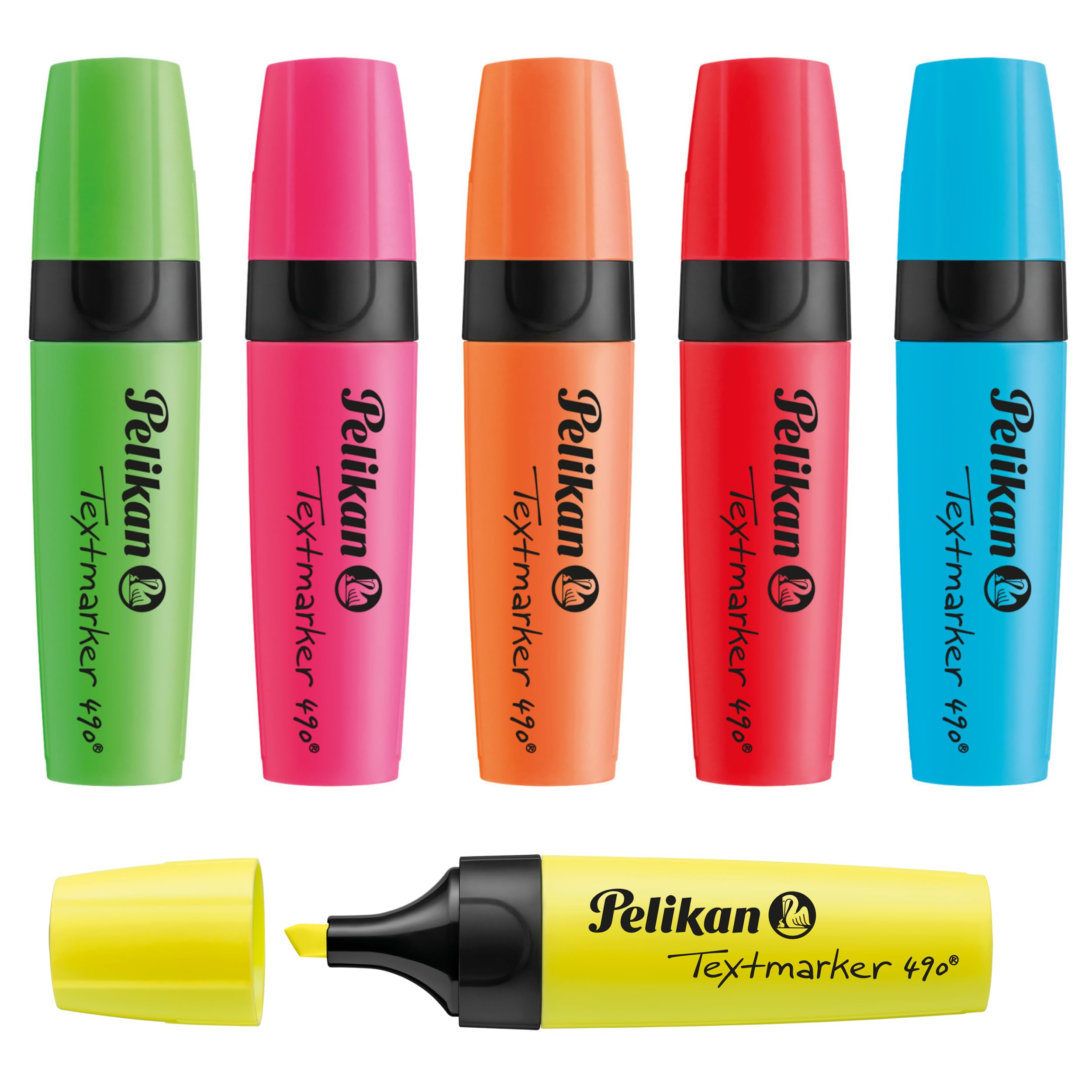 🌟 Super Deal! Pelikan Textmarker 490, 6 Neon-Farben, 6 Stück 🌈 Angebot bei HelloDeals