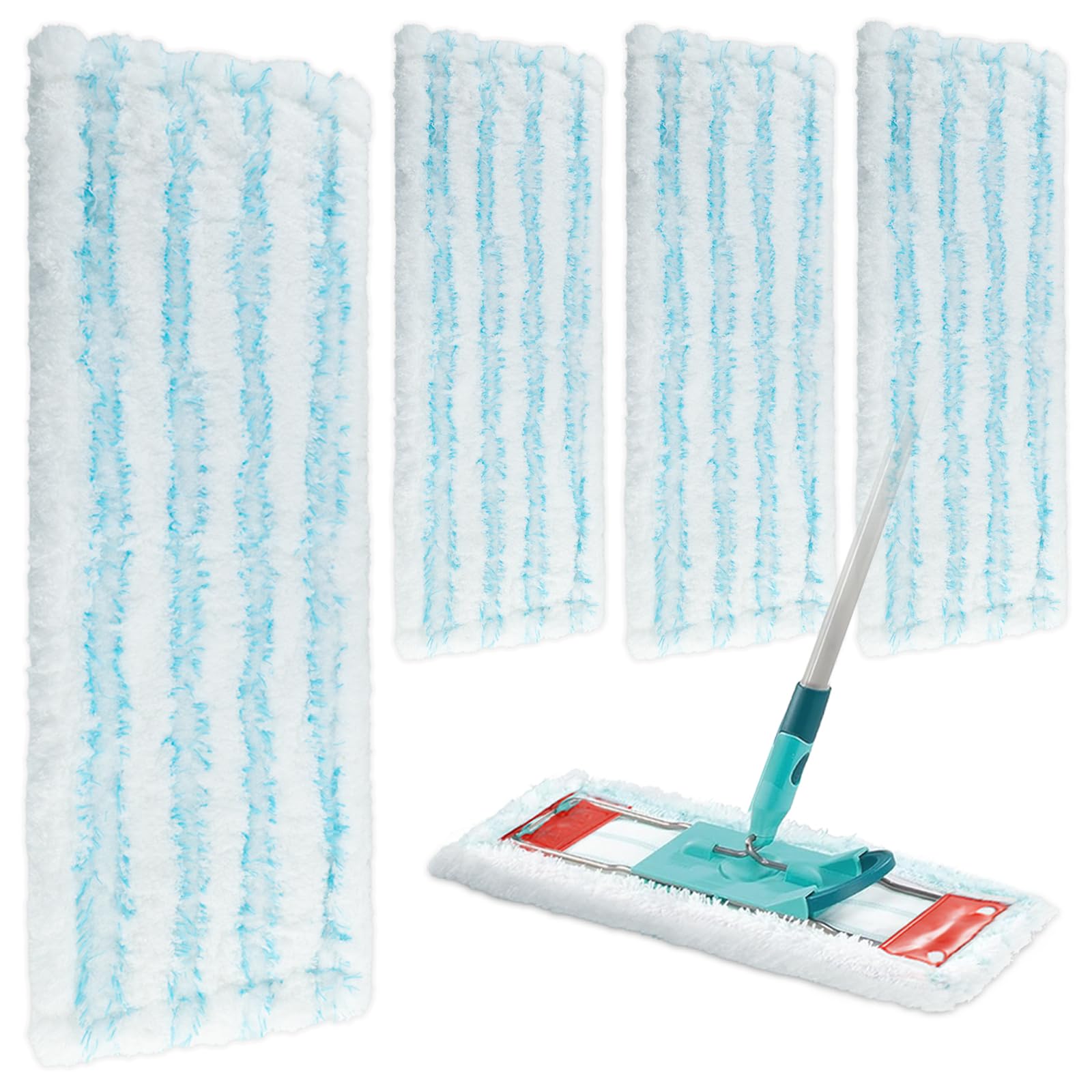 4 Ersatz-Wischbezüge für Leifheit Profi XL Micro Duo/Cotton Plus 🧹💦 Angebot bei HelloDeals