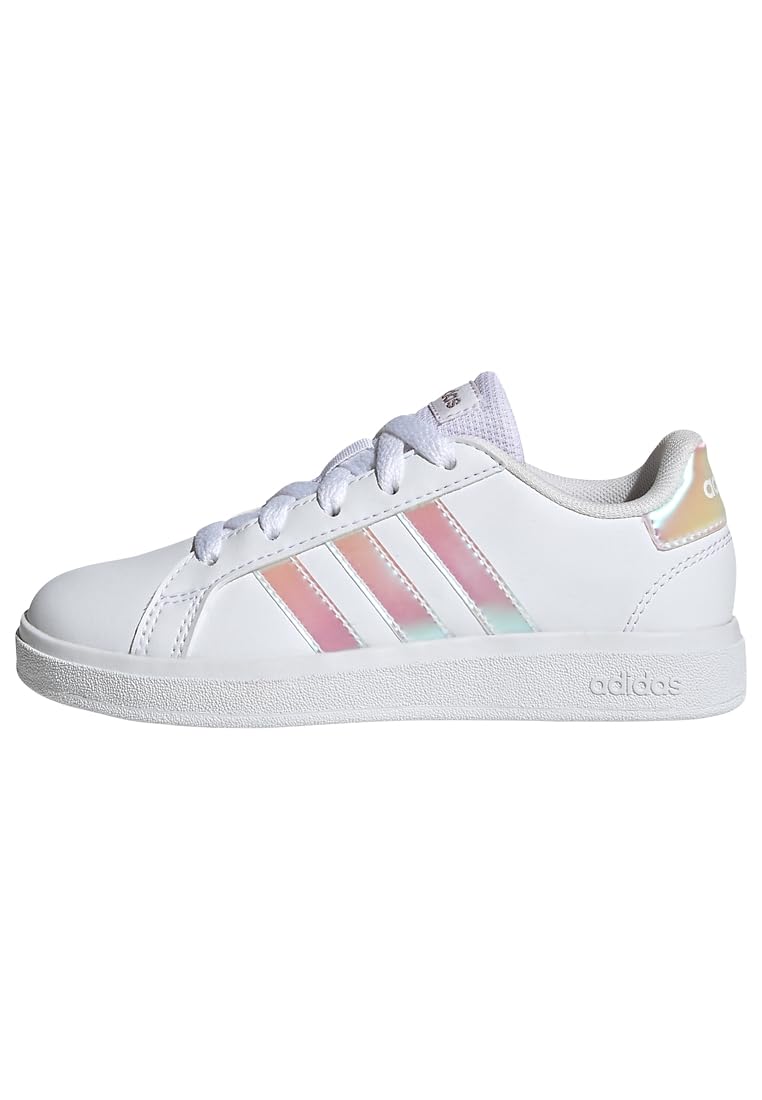 🎾👟 adidas Unisex Kinder Grand Court Lifestyle Lace Tennis Shoes Tennisschuhe 37 1/3 EU Cloud White Iridescent Cloud White Angebot bei HelloDeals