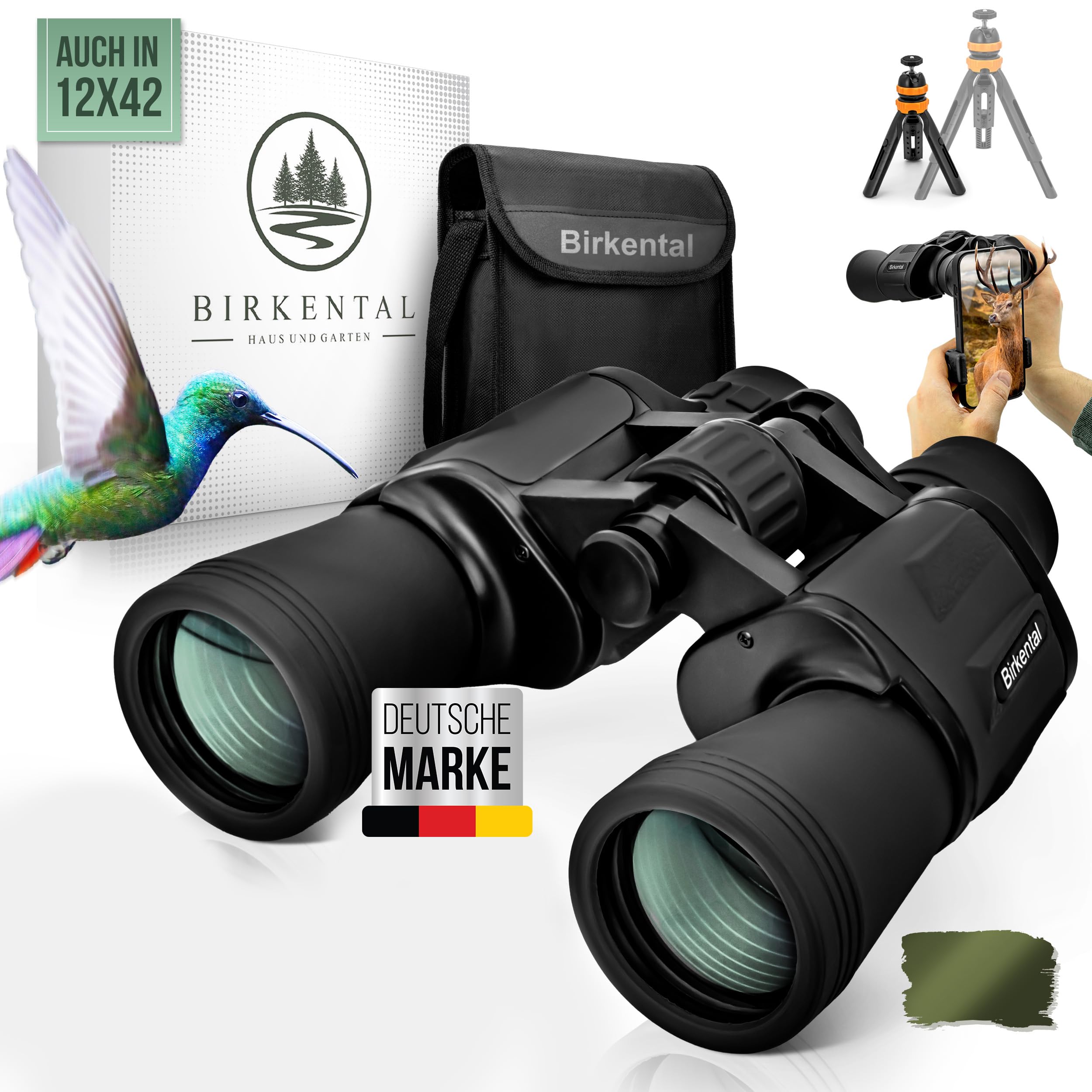 Birkental Fernglas Erwachsene 10x50 - HD Zoom, wasserdicht, leicht, kompakt 🌟 Angebot bei HelloDeals